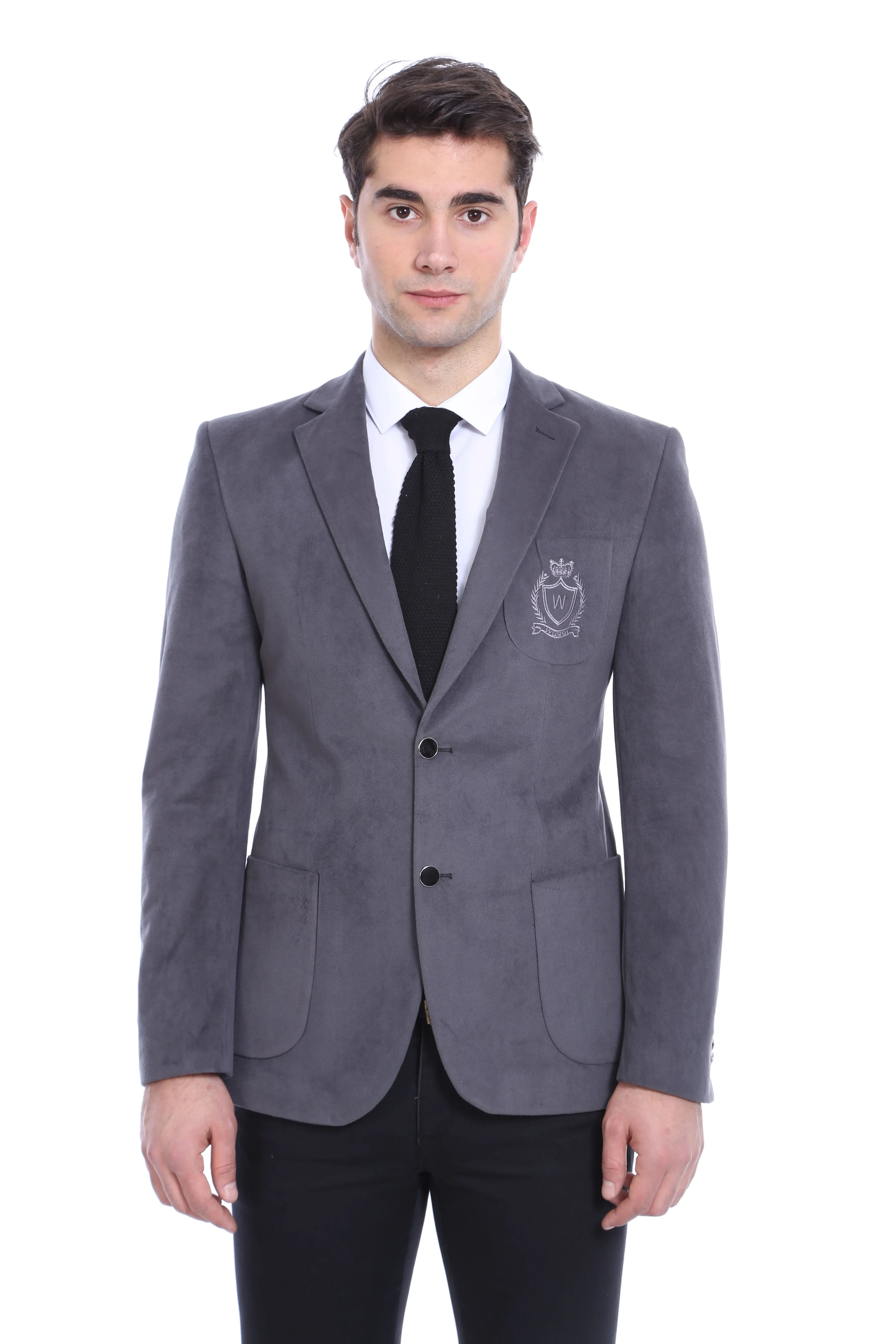 Bag Pocket Rigging Velvet Grey Jacket-Wessi