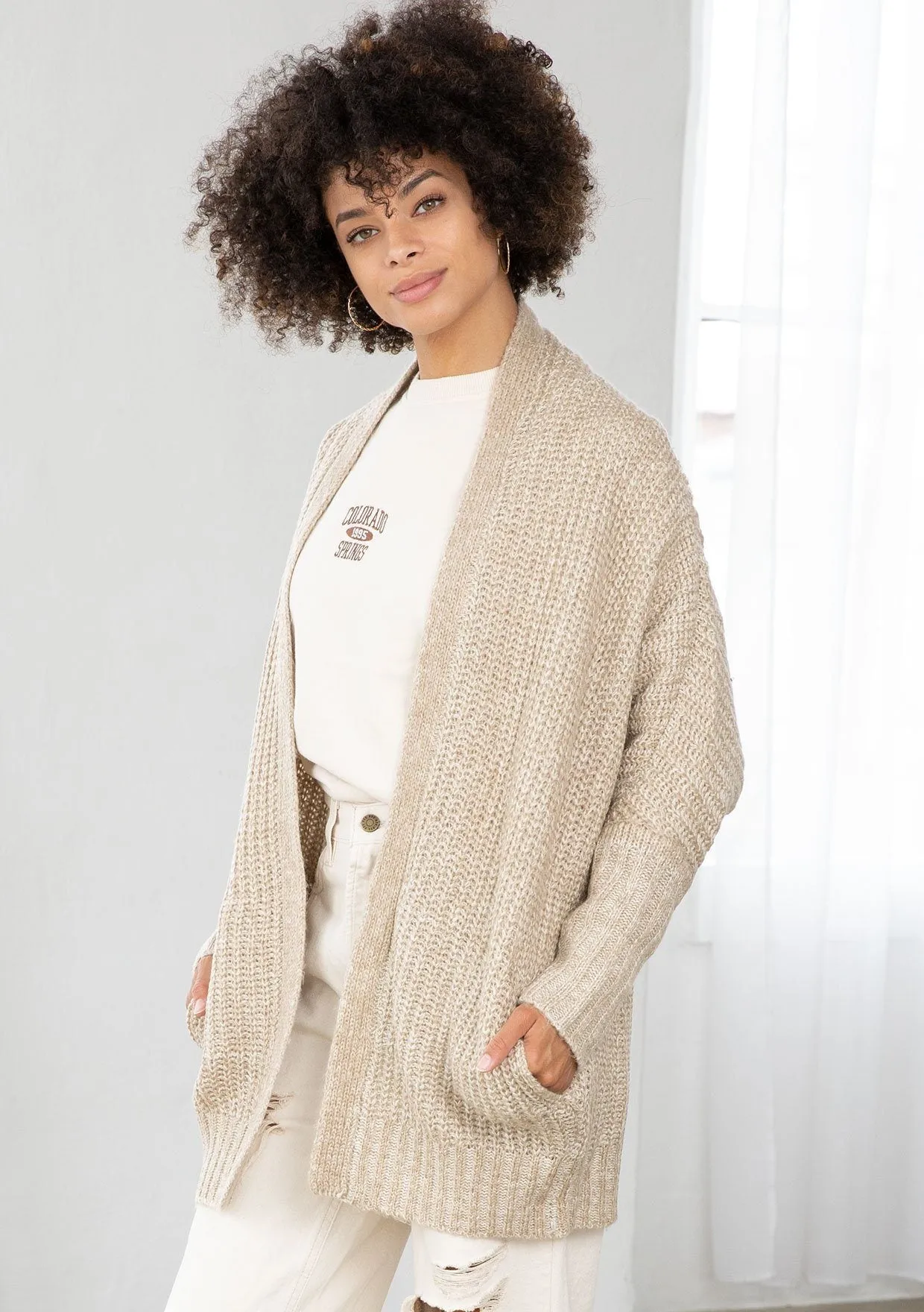 Beach Bonfire Cocoon Cardigan