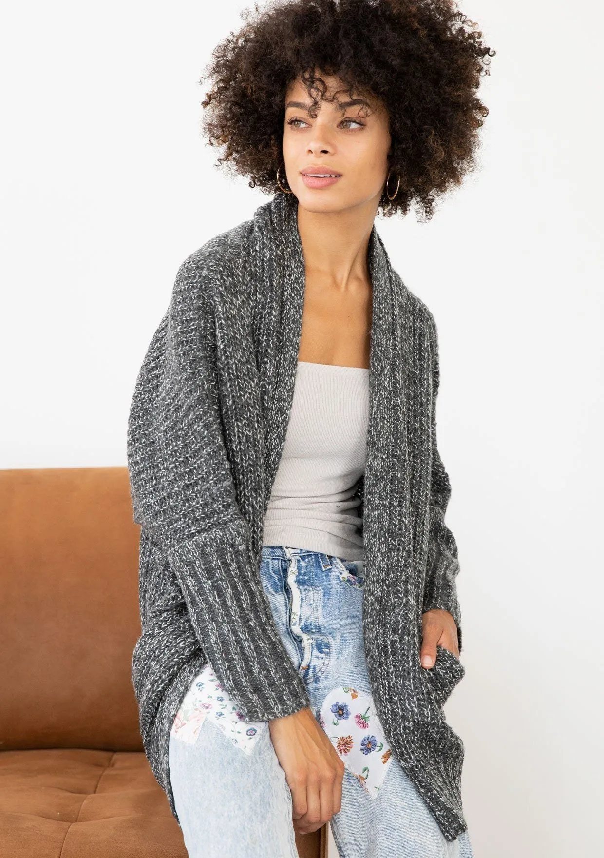 Beach Bonfire Cocoon Cardigan