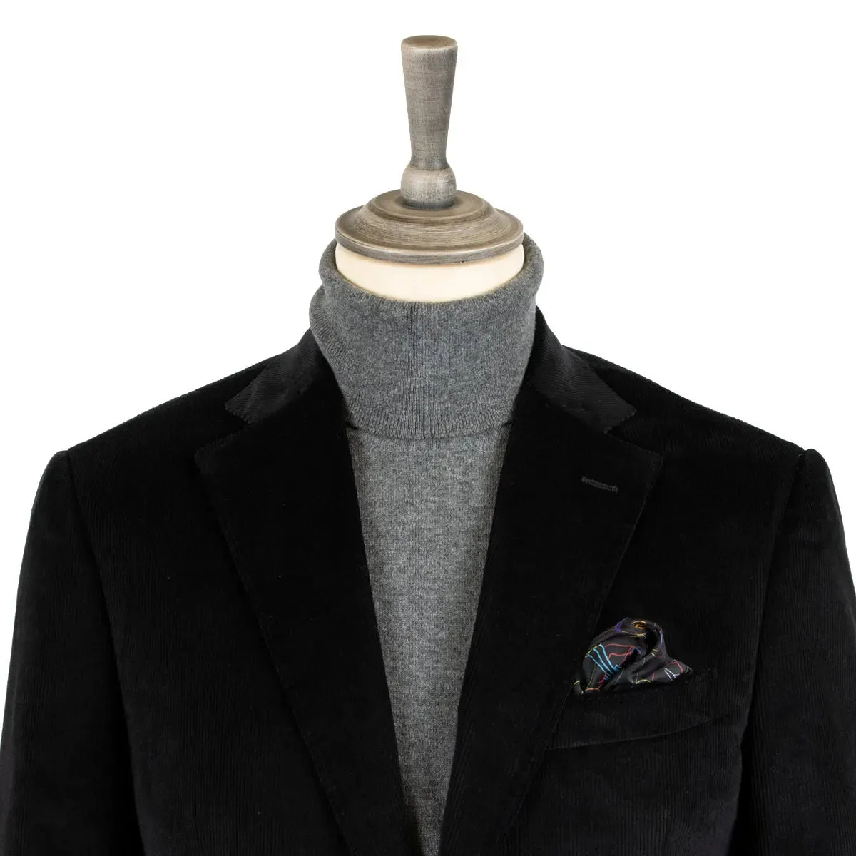 Black Loro Piana Cotton Velvet Jacket