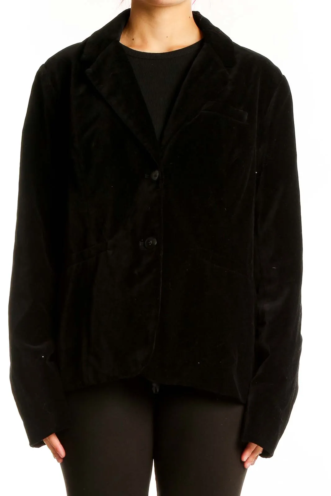 Black Velvet Blazer Jacket