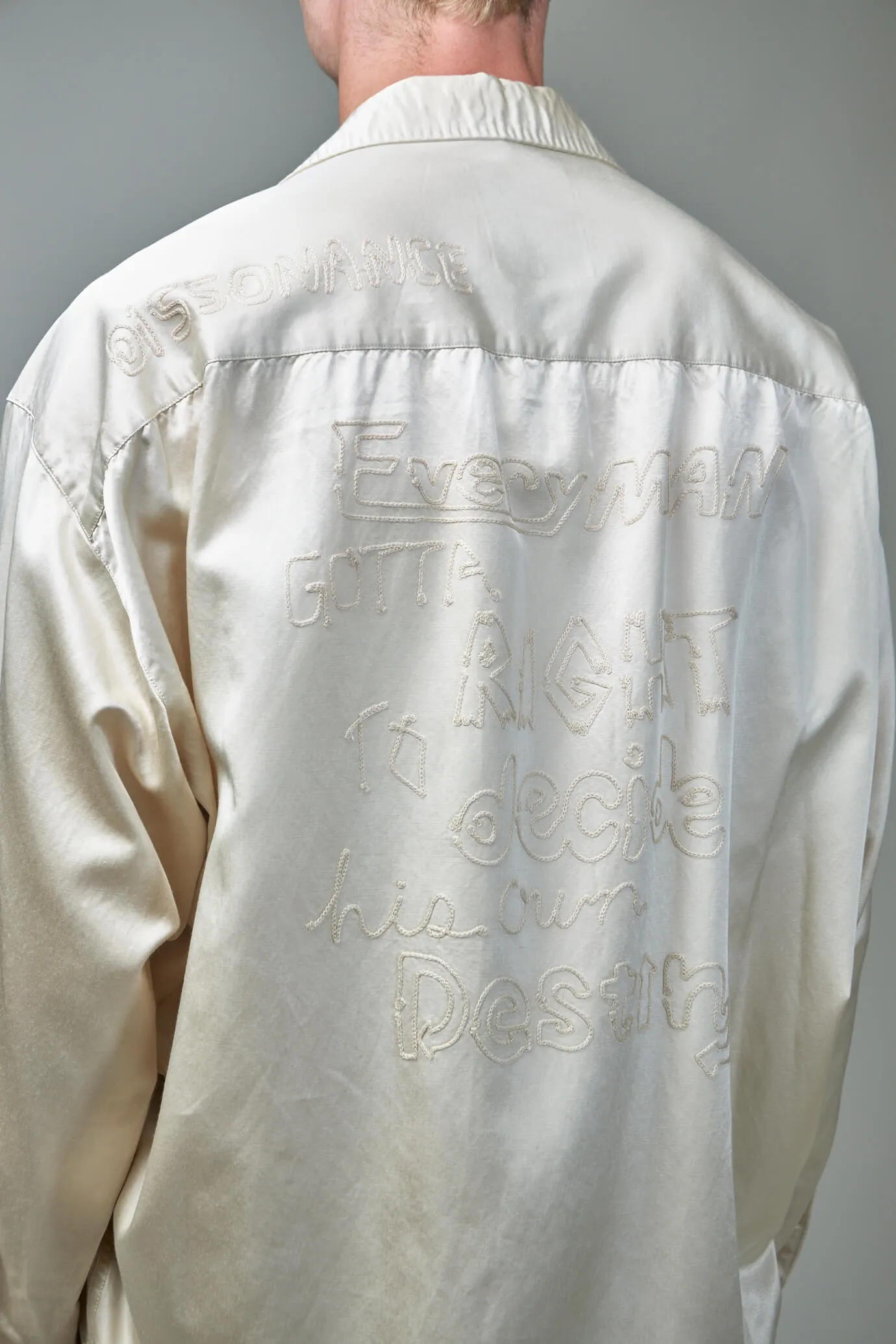 Bleached L/S Satin Shirts