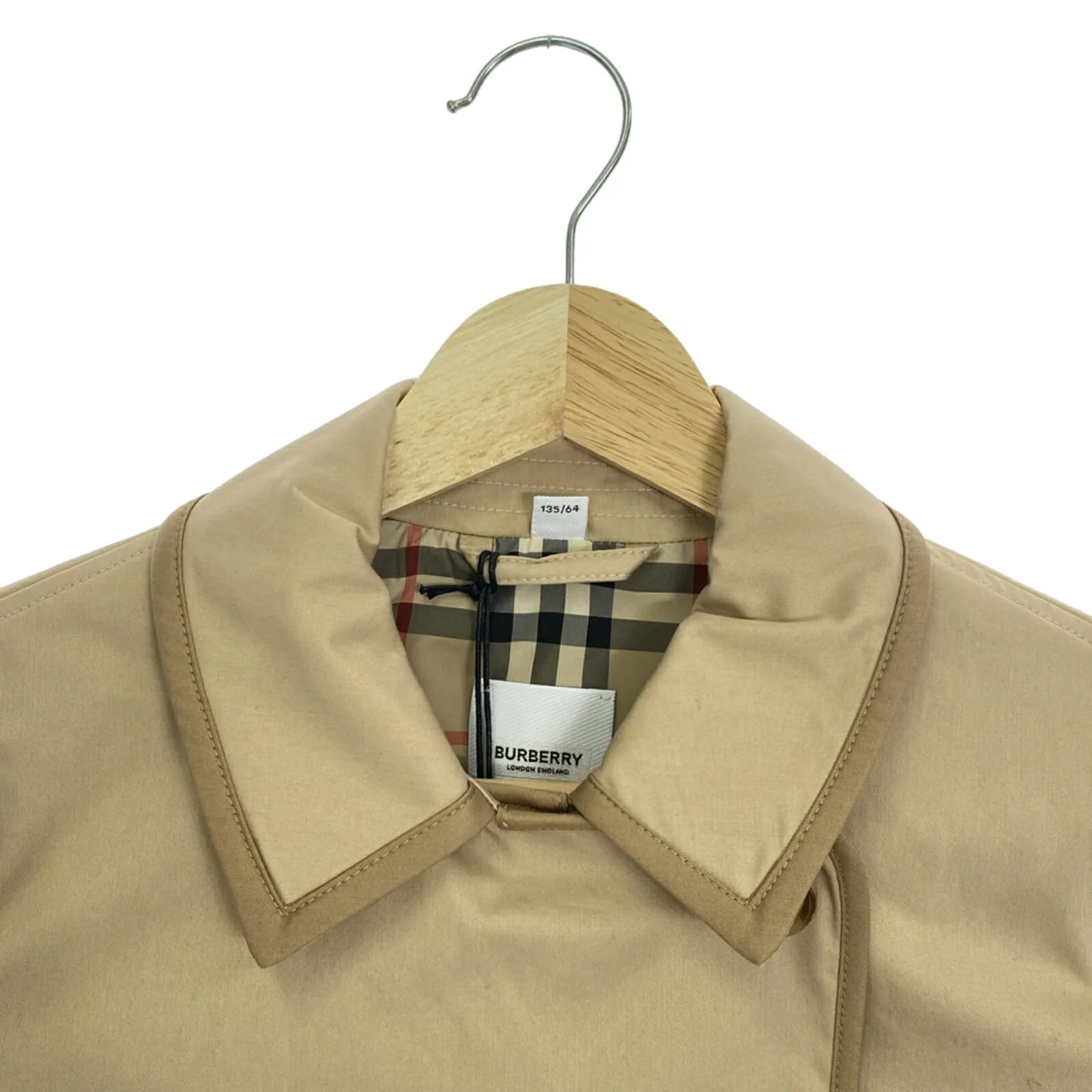 Burberry Cotton Trench Coat Beige Girls