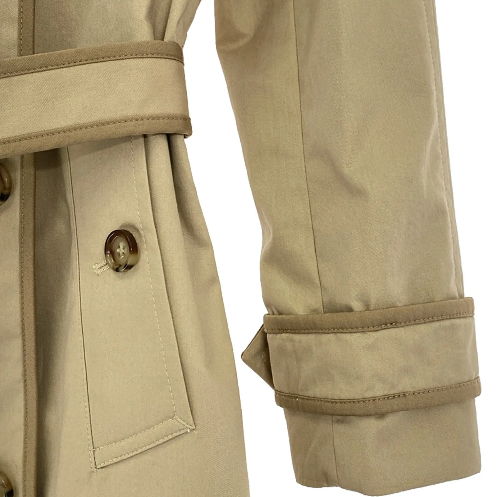 Burberry Cotton Trench Coat Beige Girls