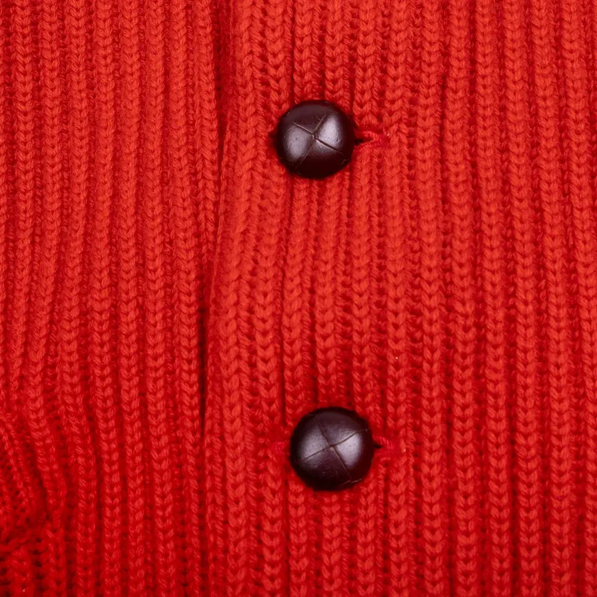 Chilli Red Colonial 8ply Cashmere Shawl Cardigan