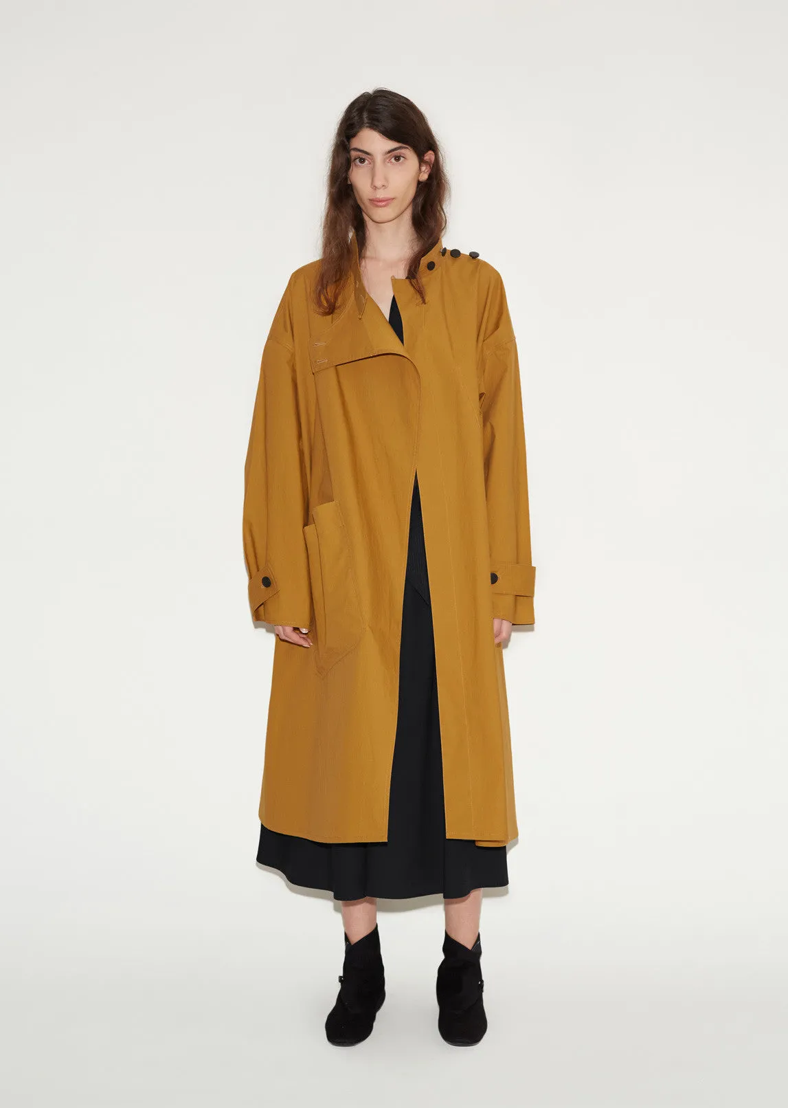 Cotton Highneck Overcoat