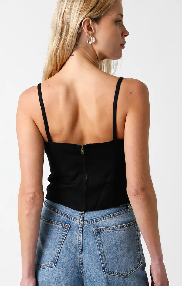 Cropped Structured Tank