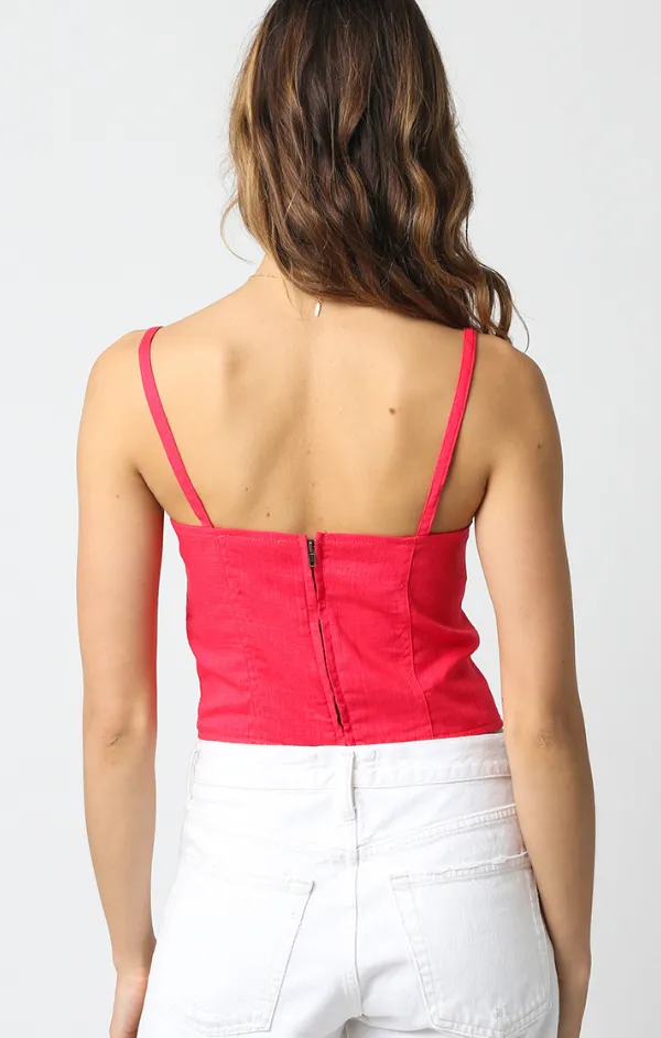 Cropped Structured Tank