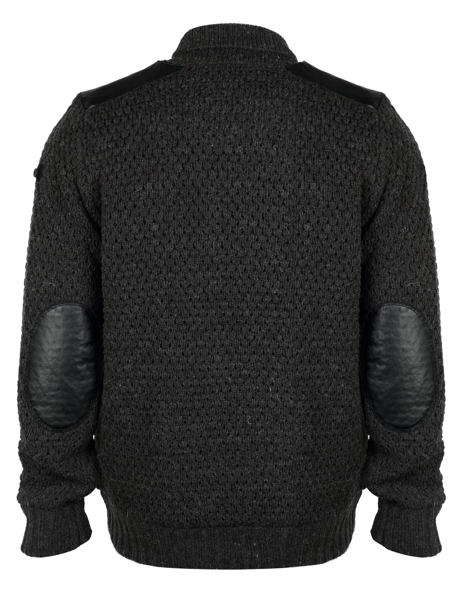 Dissident Zaine wool blend cardigan in Charcoal