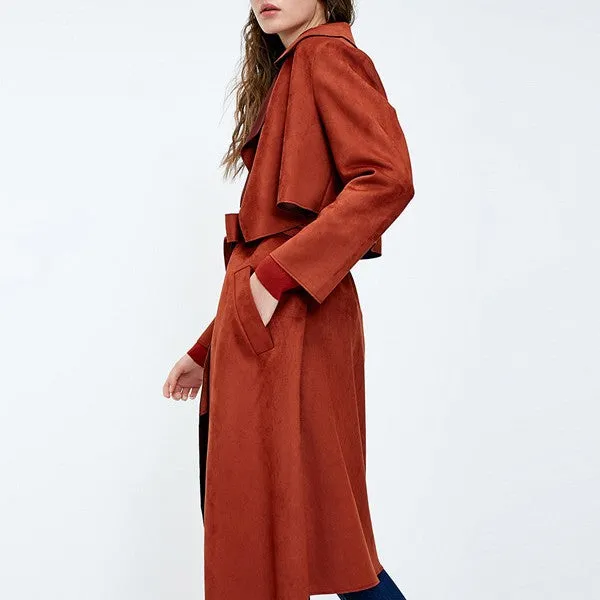 Fashion Removable Two-piece Long Trench Coat