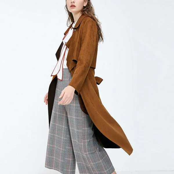 Fashion Removable Two-piece Long Trench Coat