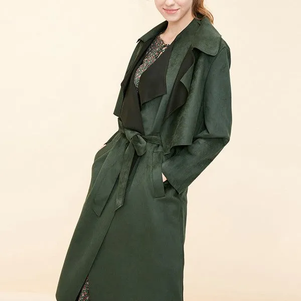 Fashion Removable Two-piece Long Trench Coat