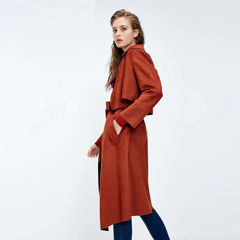 Fashion Removable Two-piece Long Trench Coat