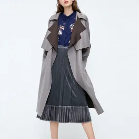 Fashion Removable Two-piece Long Trench Coat