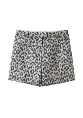 Flat Front Jacquard Shorts