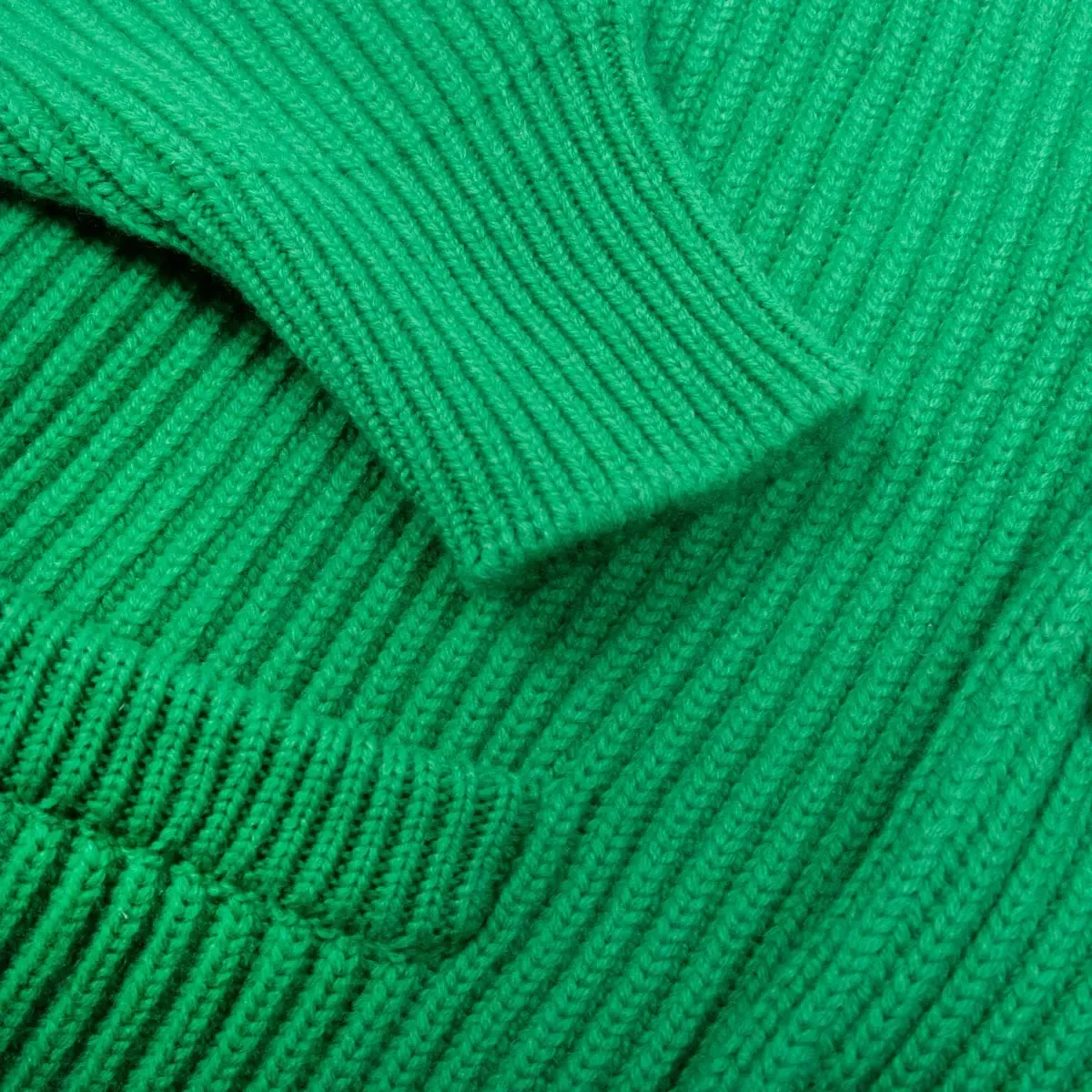 Grasshopper Green Colonial 8ply Cashmere Shawl Cardigan