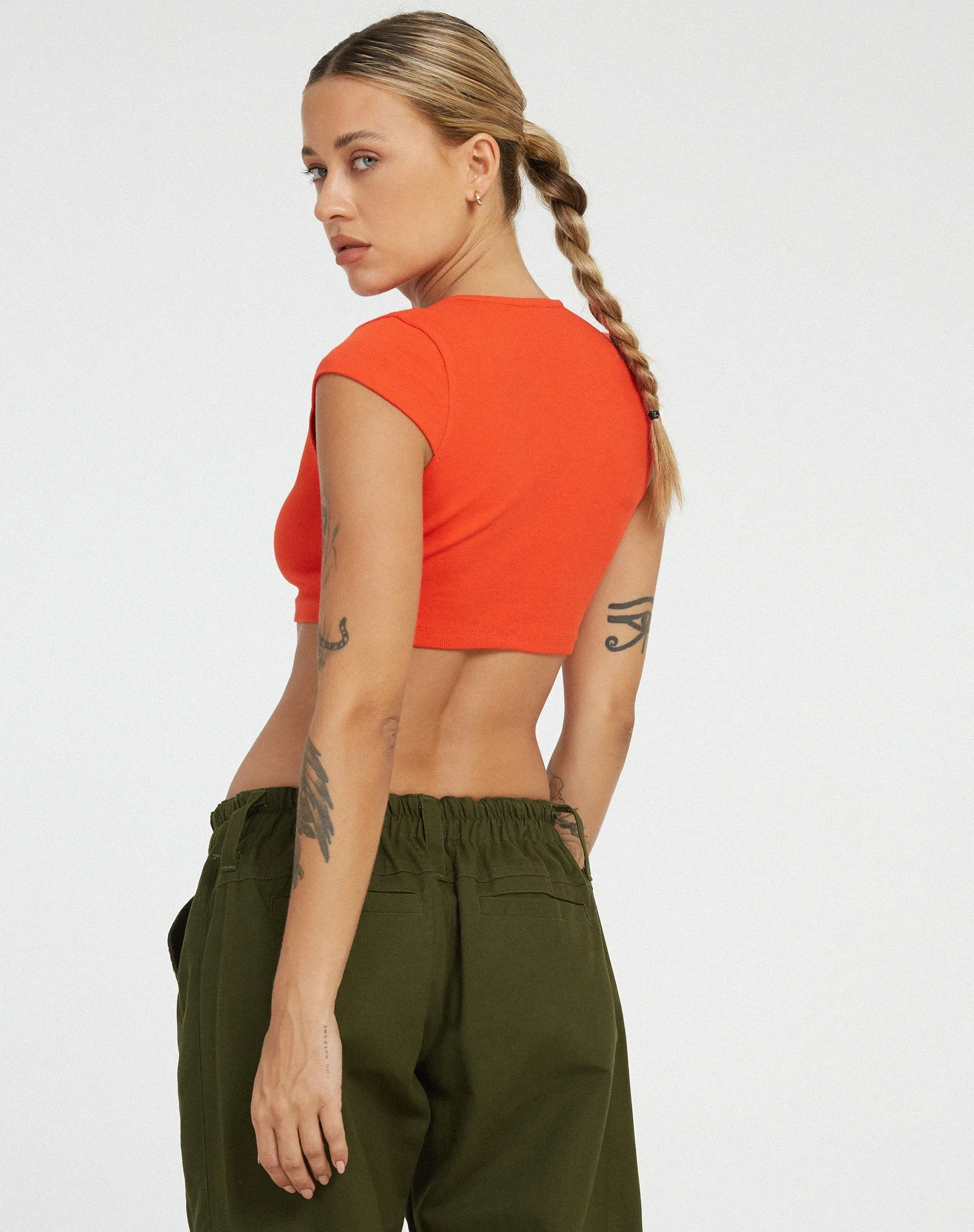 Guanna Crop Top in Red