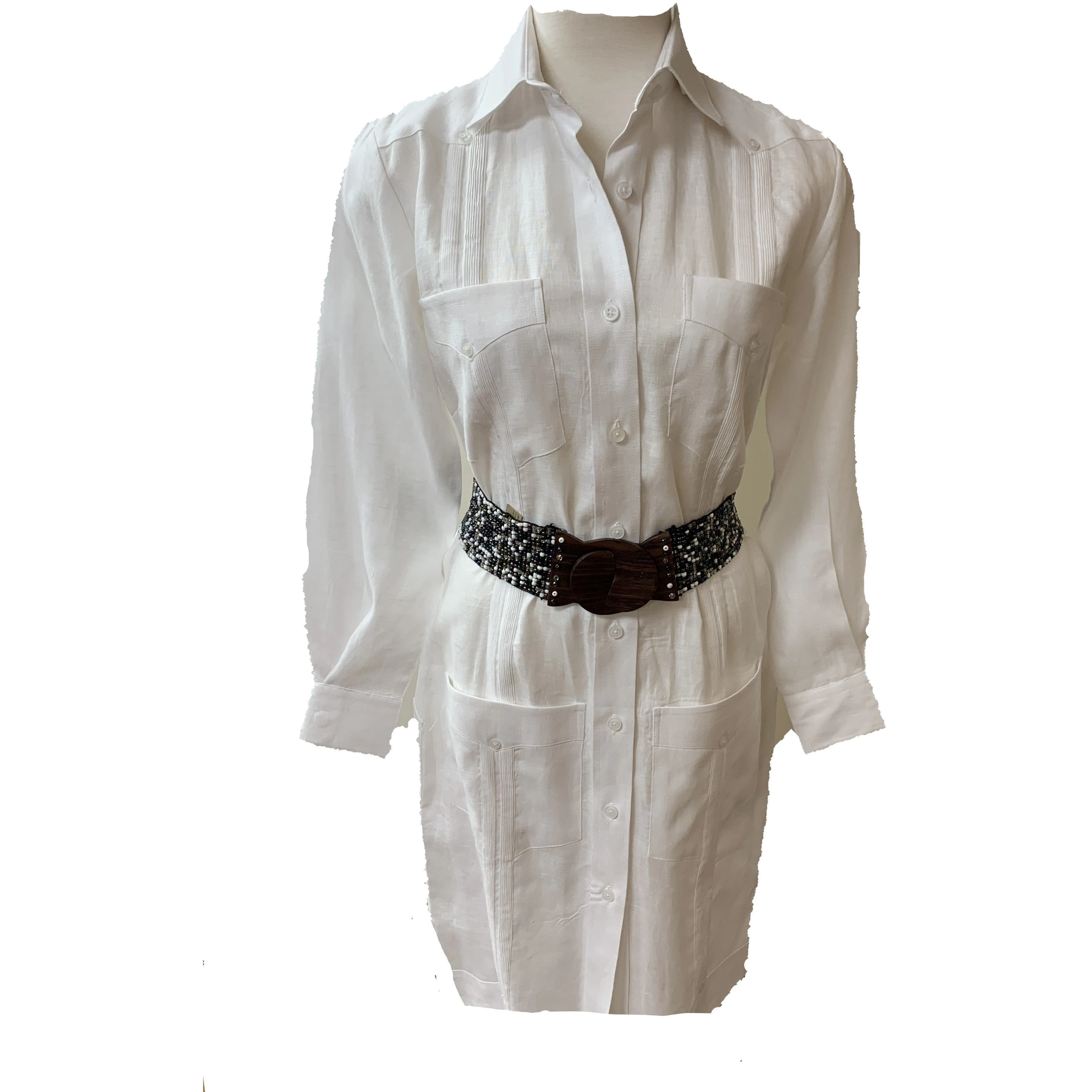 Guayabera Irish Linen Dress