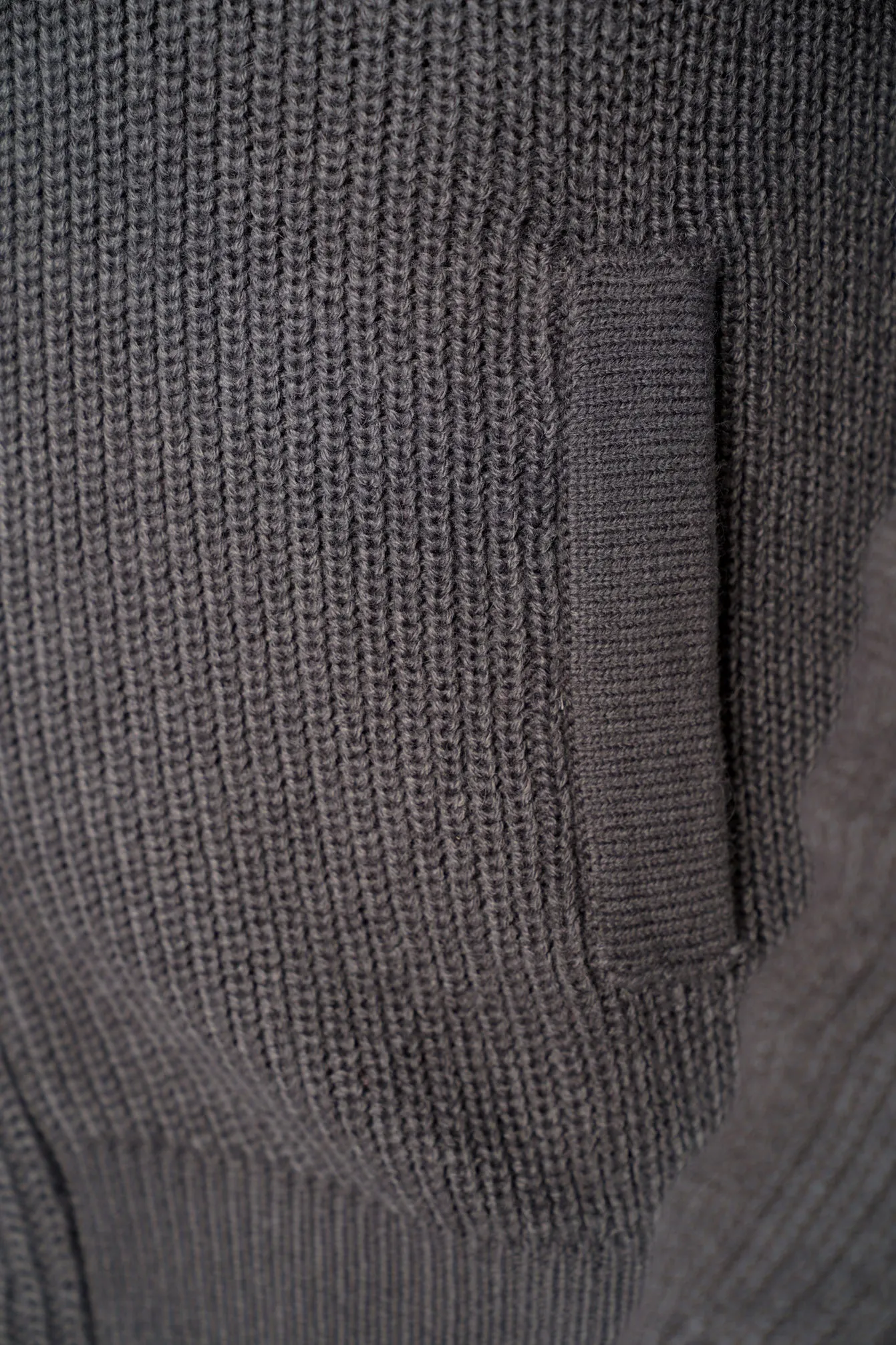 Hatton Wool Blend Shawl Neck Cardigan In Charcoal - Tokyo Laundry