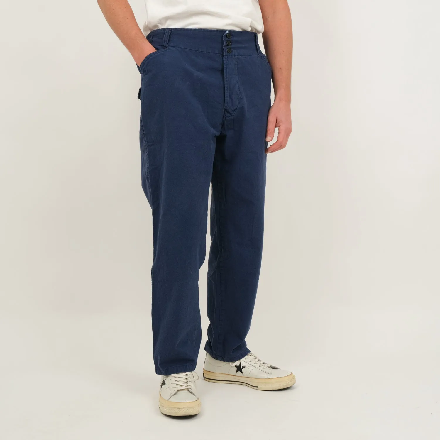 LIGHTWEIGHT BLUE PAINTER PANTS