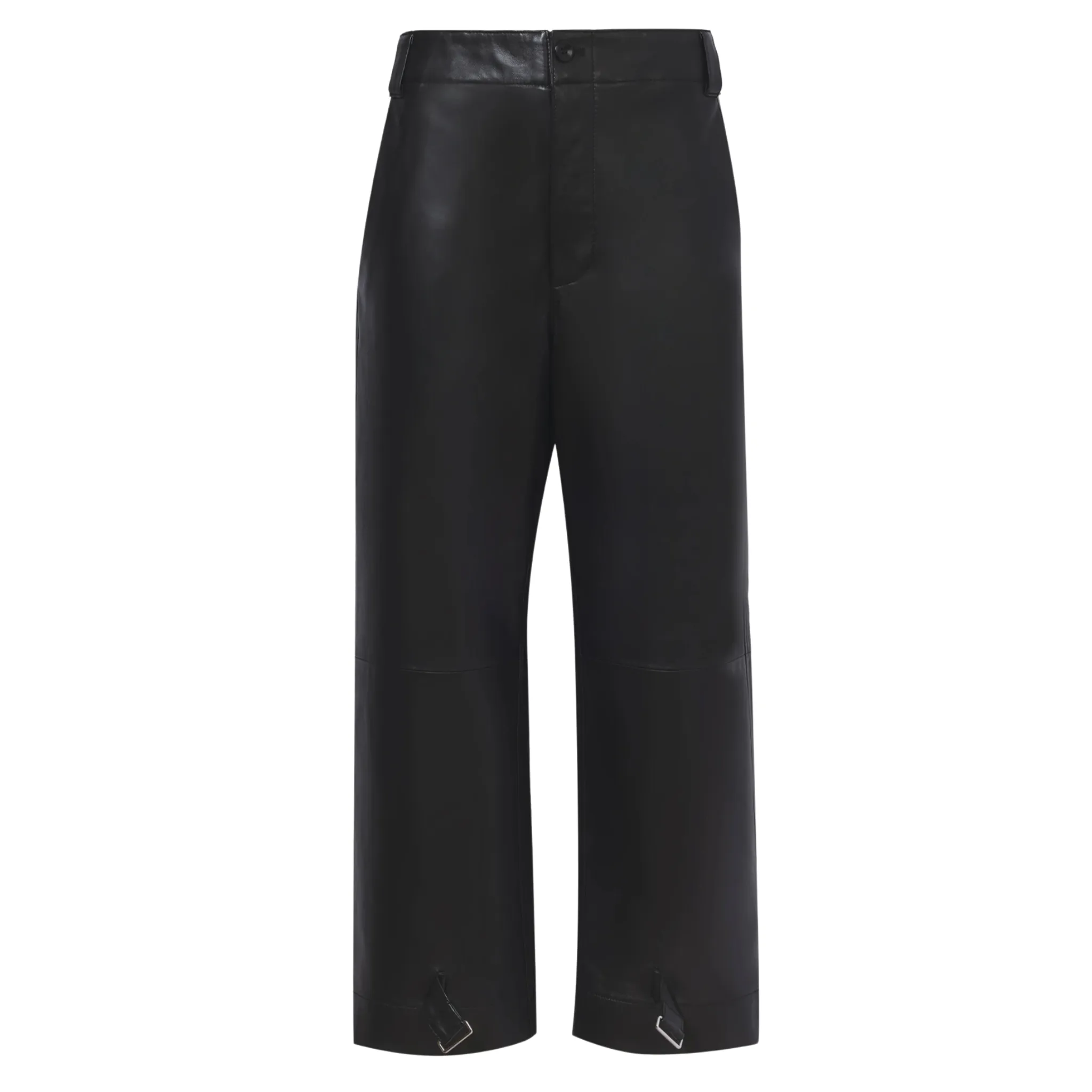 Lightweight Leather Tapered Pants