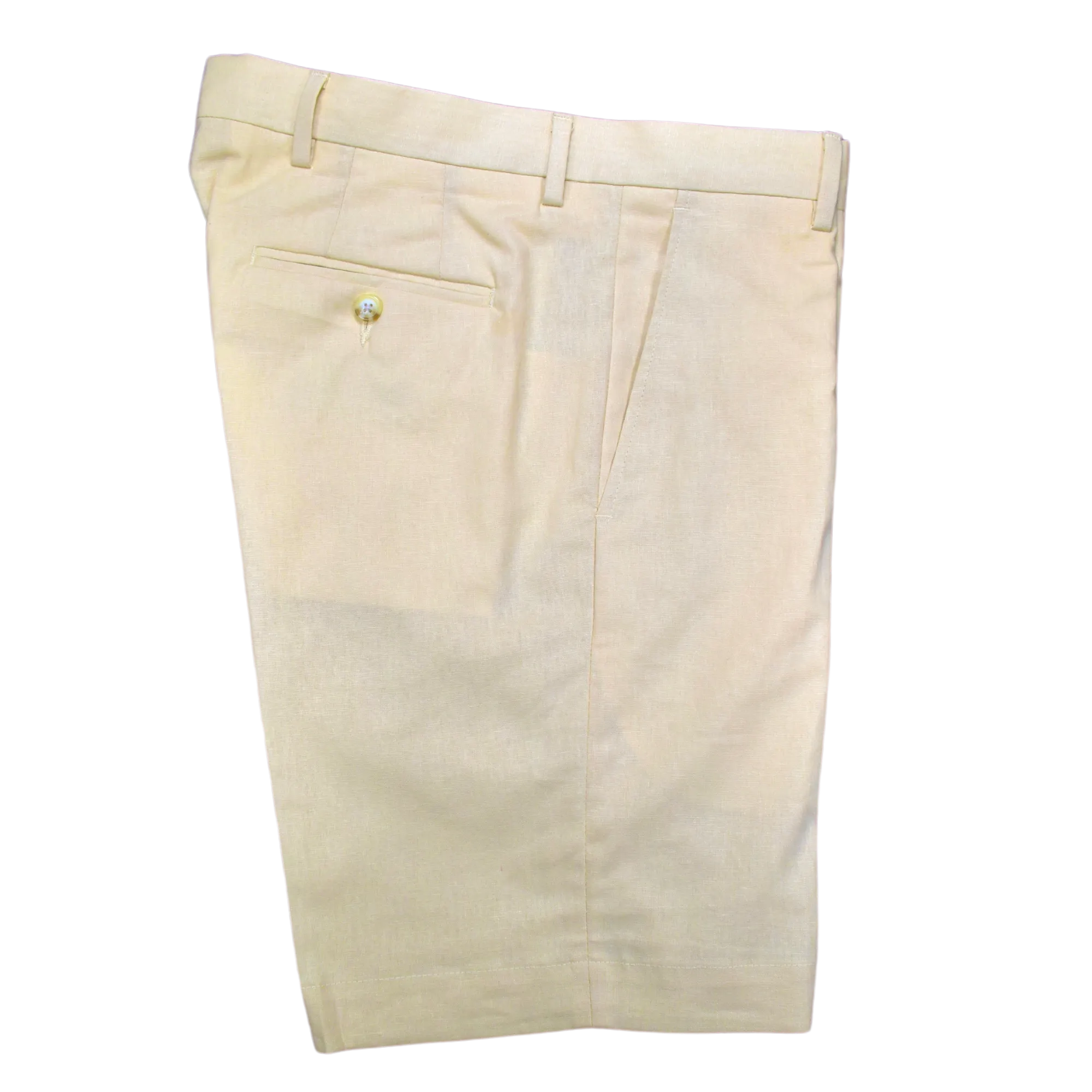 Linen Cotton Flat Front Short<br>Regular Rise