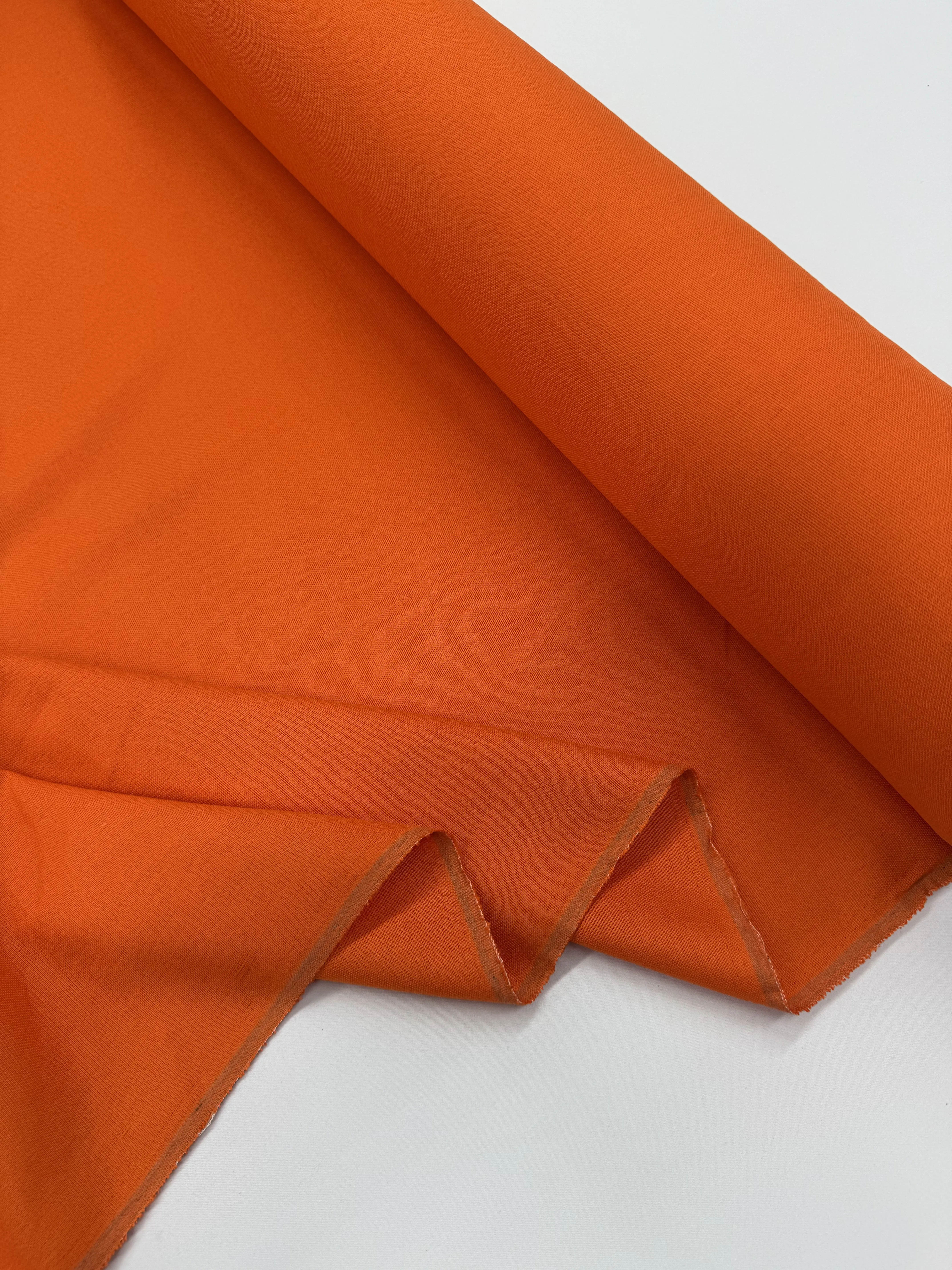 Linen Rayon - Tangerine