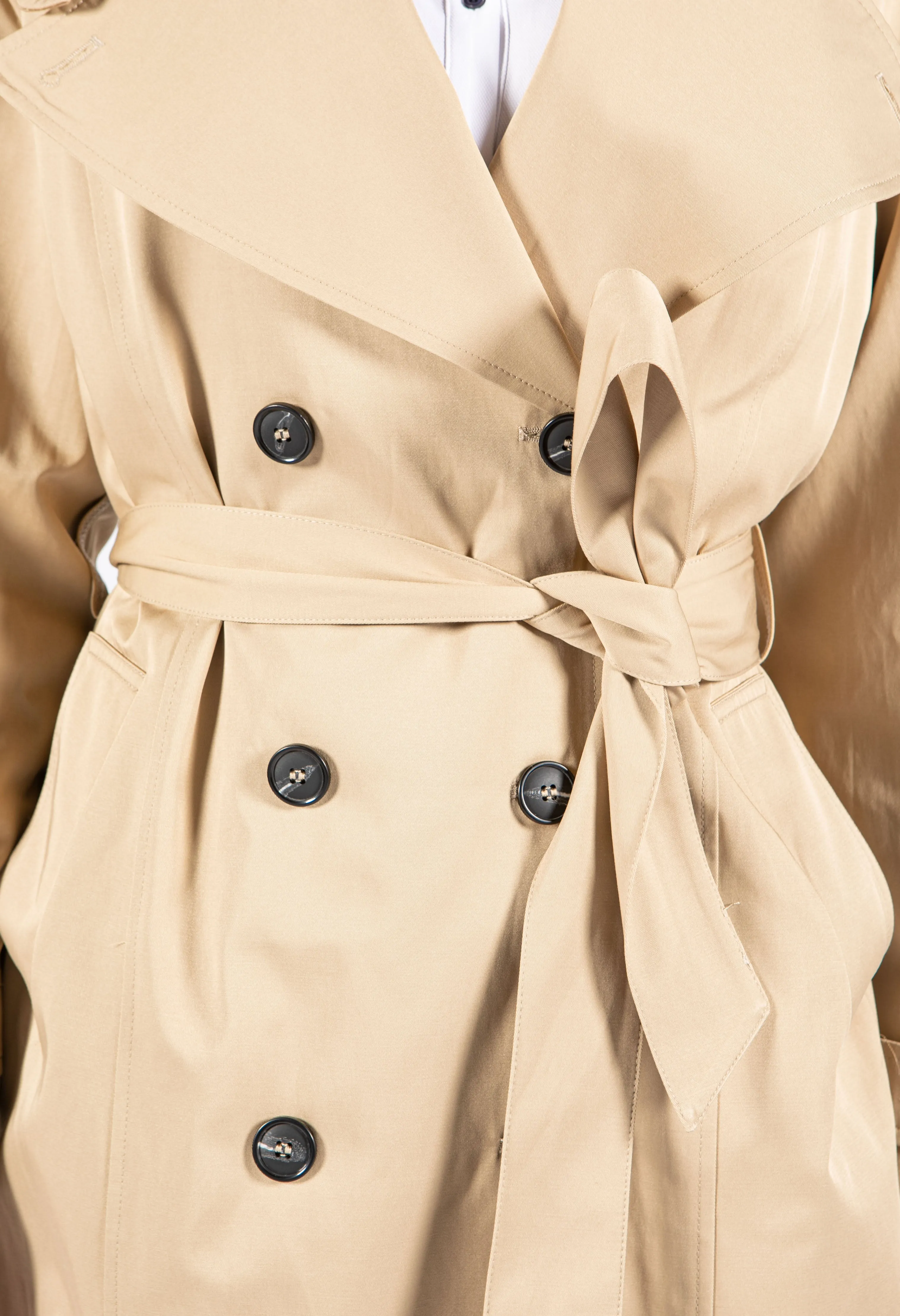 Longline Belted Trench Coat