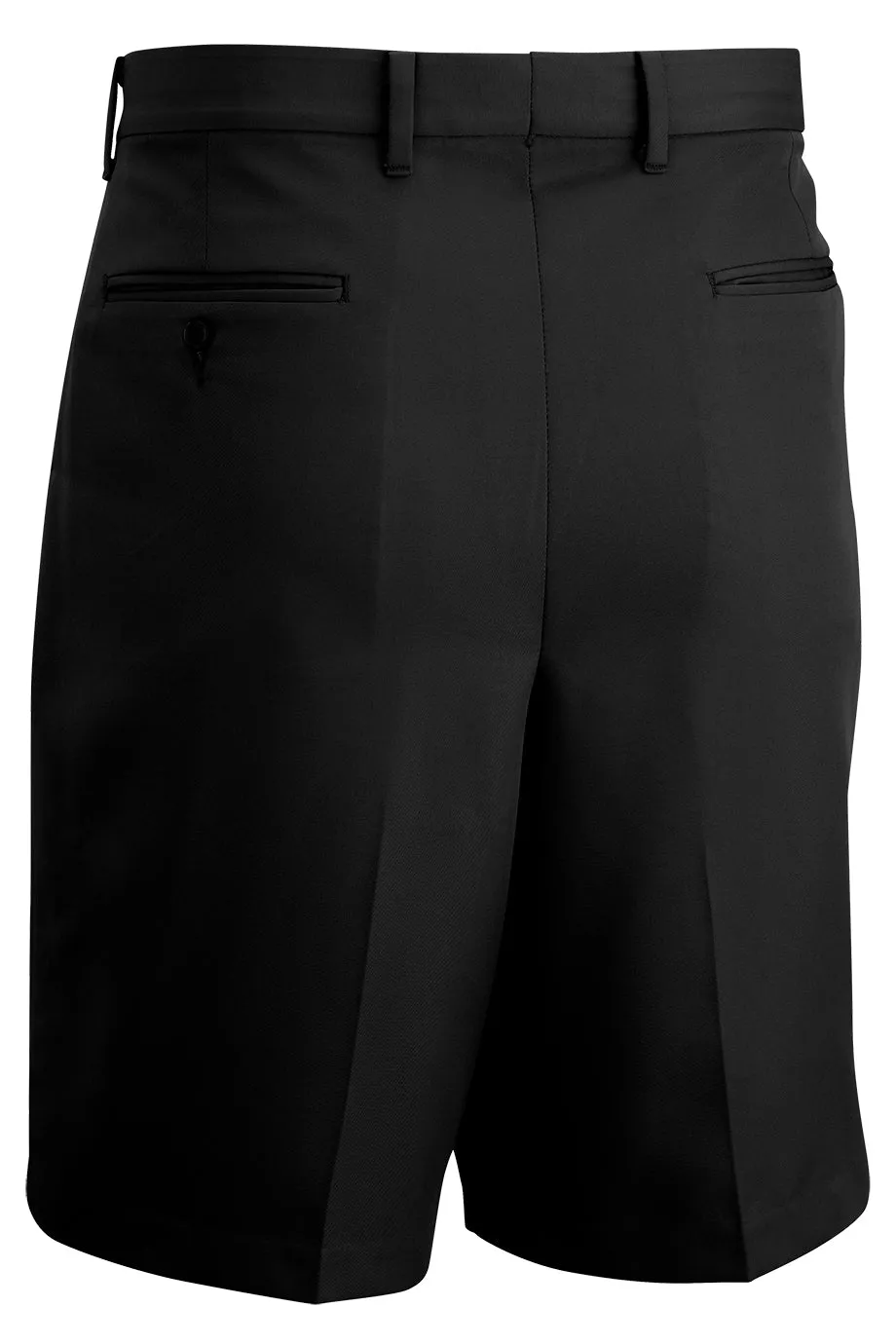 Men's Microfiber Flat Front Short - Black