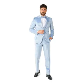 Men's slim fit suit OppoSuits, light blue