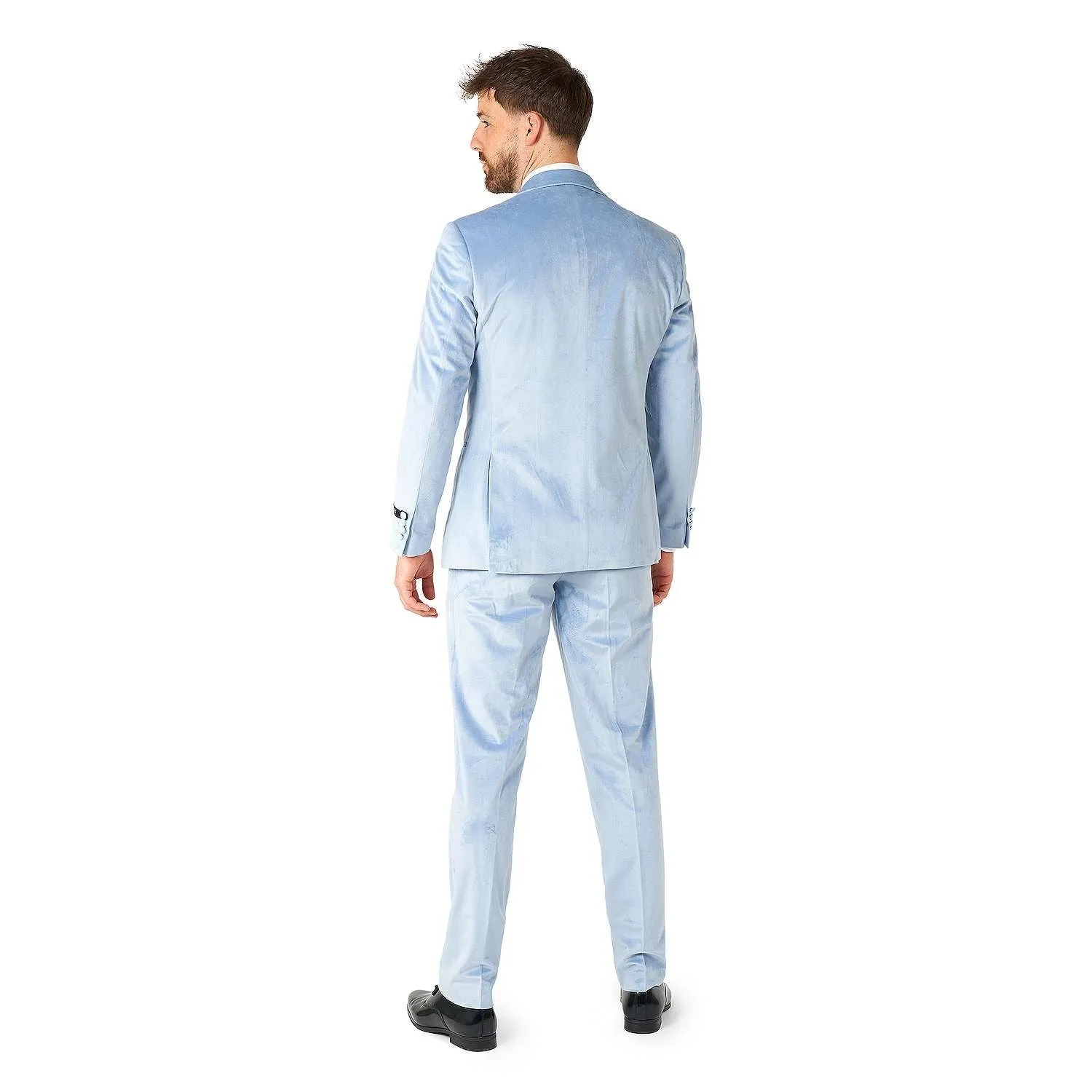 Men's slim fit suit OppoSuits, light blue