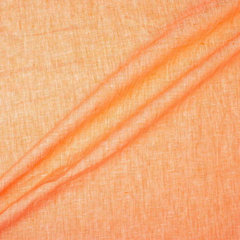 Orange Two-Tone Handkerchief Linen