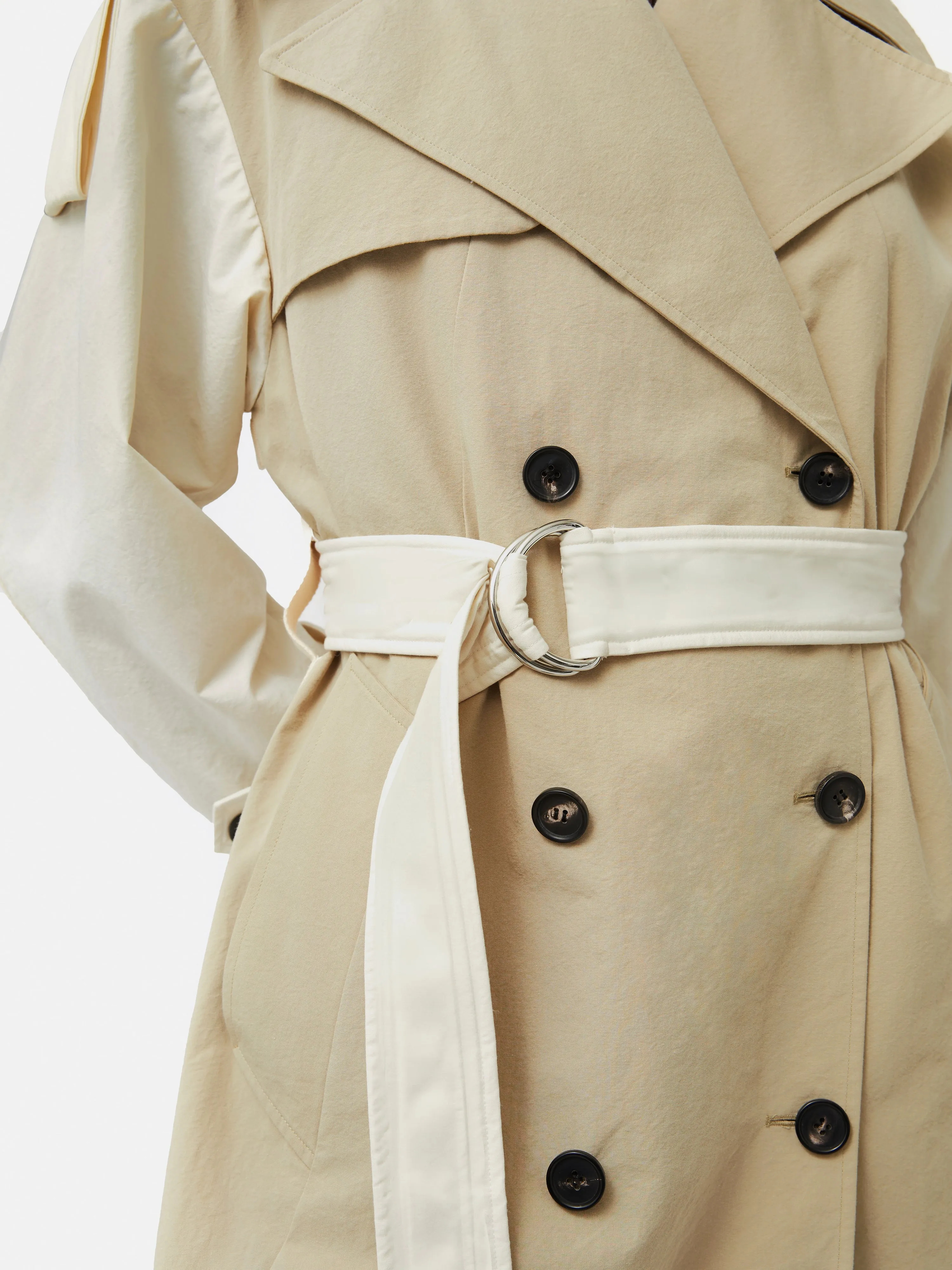 Panelled Trench Coat | Multi