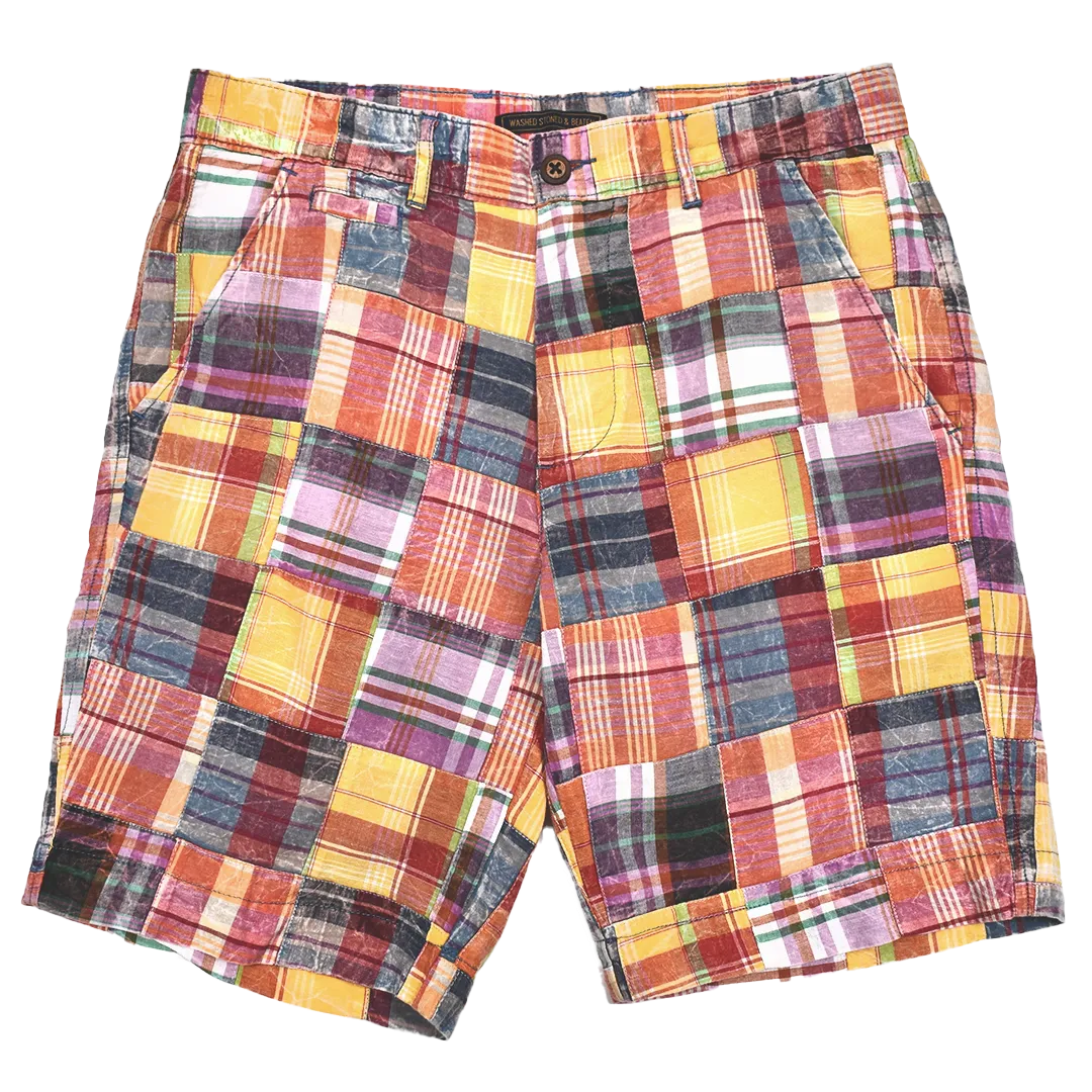 Patch Madras Short Auburn