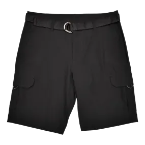 Performance Belted Cargo Short, Black