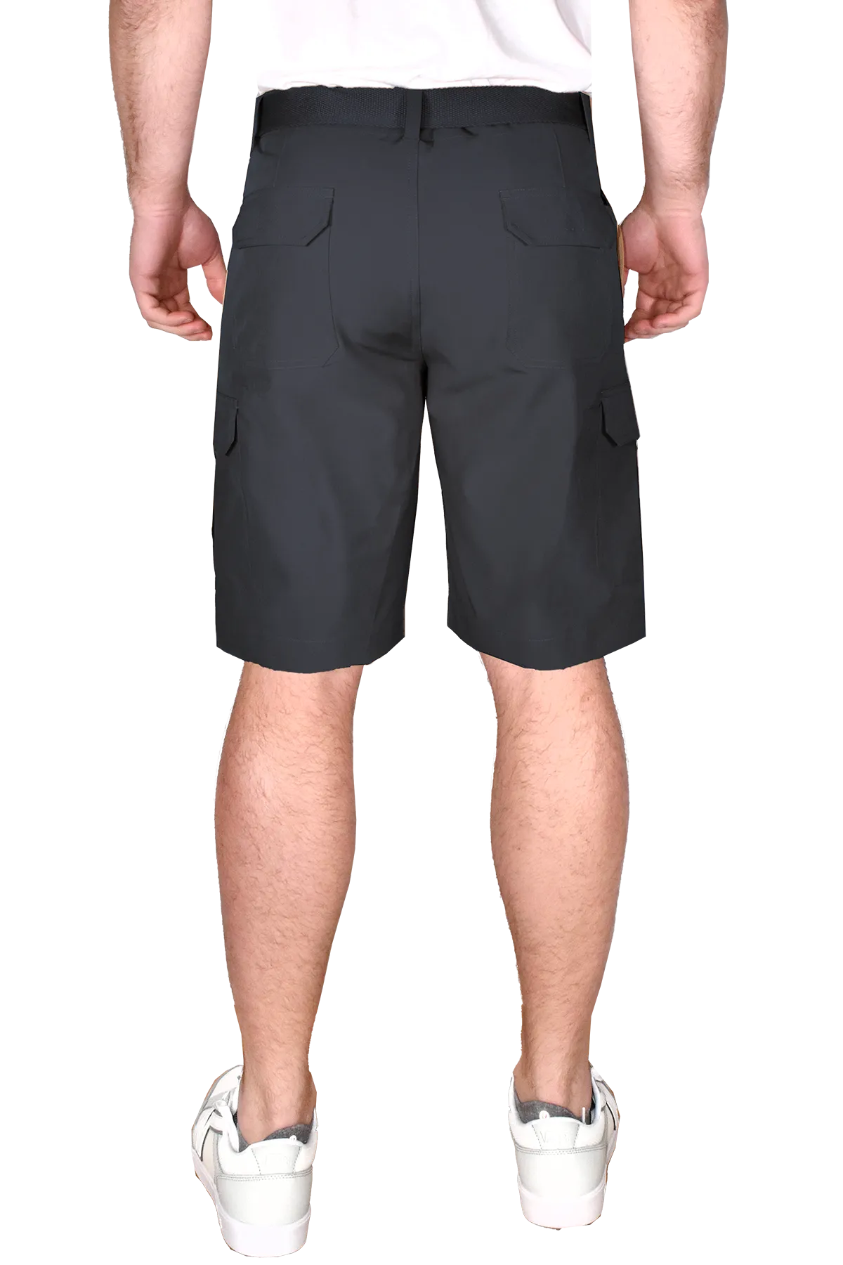 Performance Belted Cargo Short, Charcoal