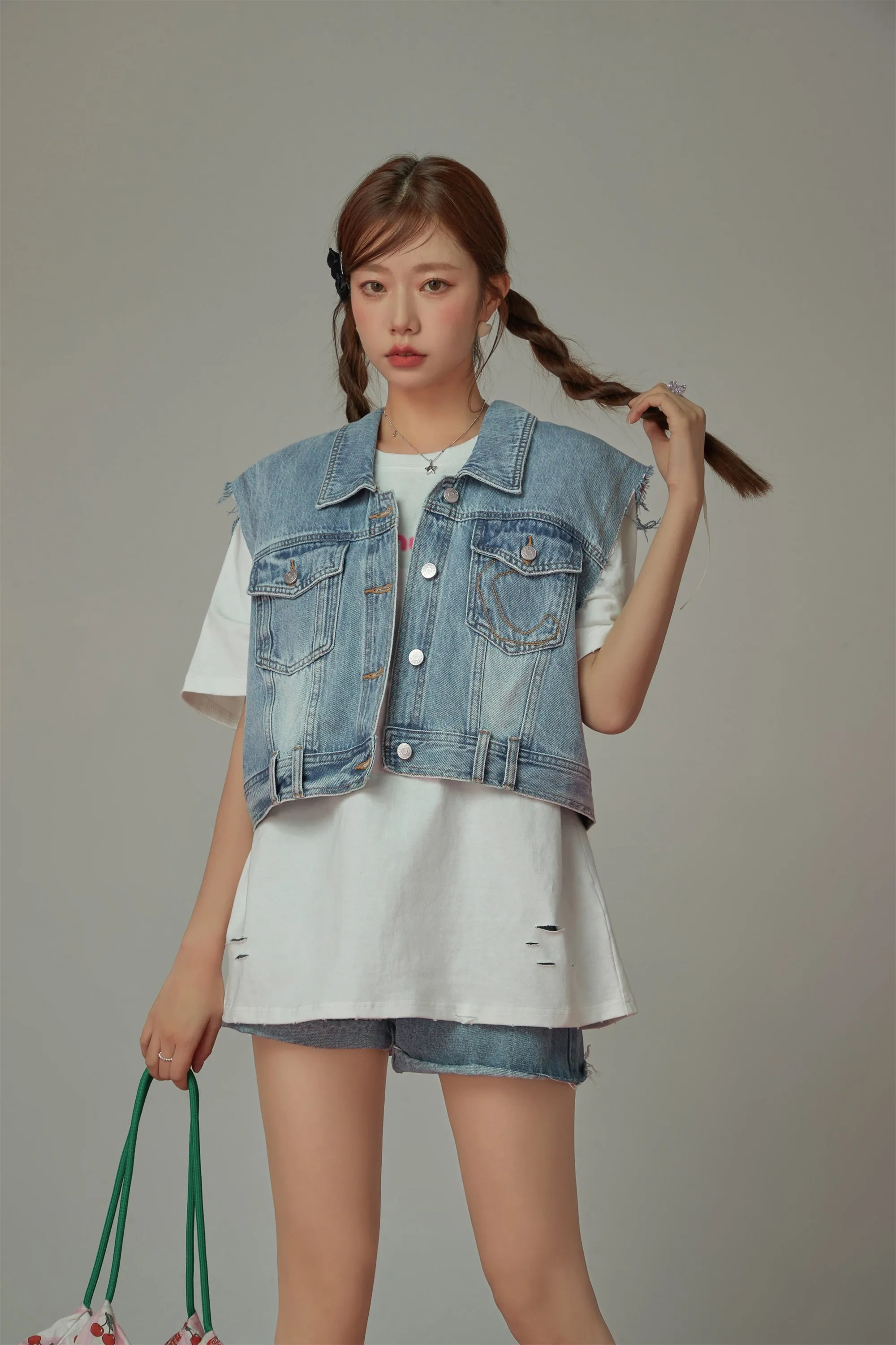 Pocket Denim Vest