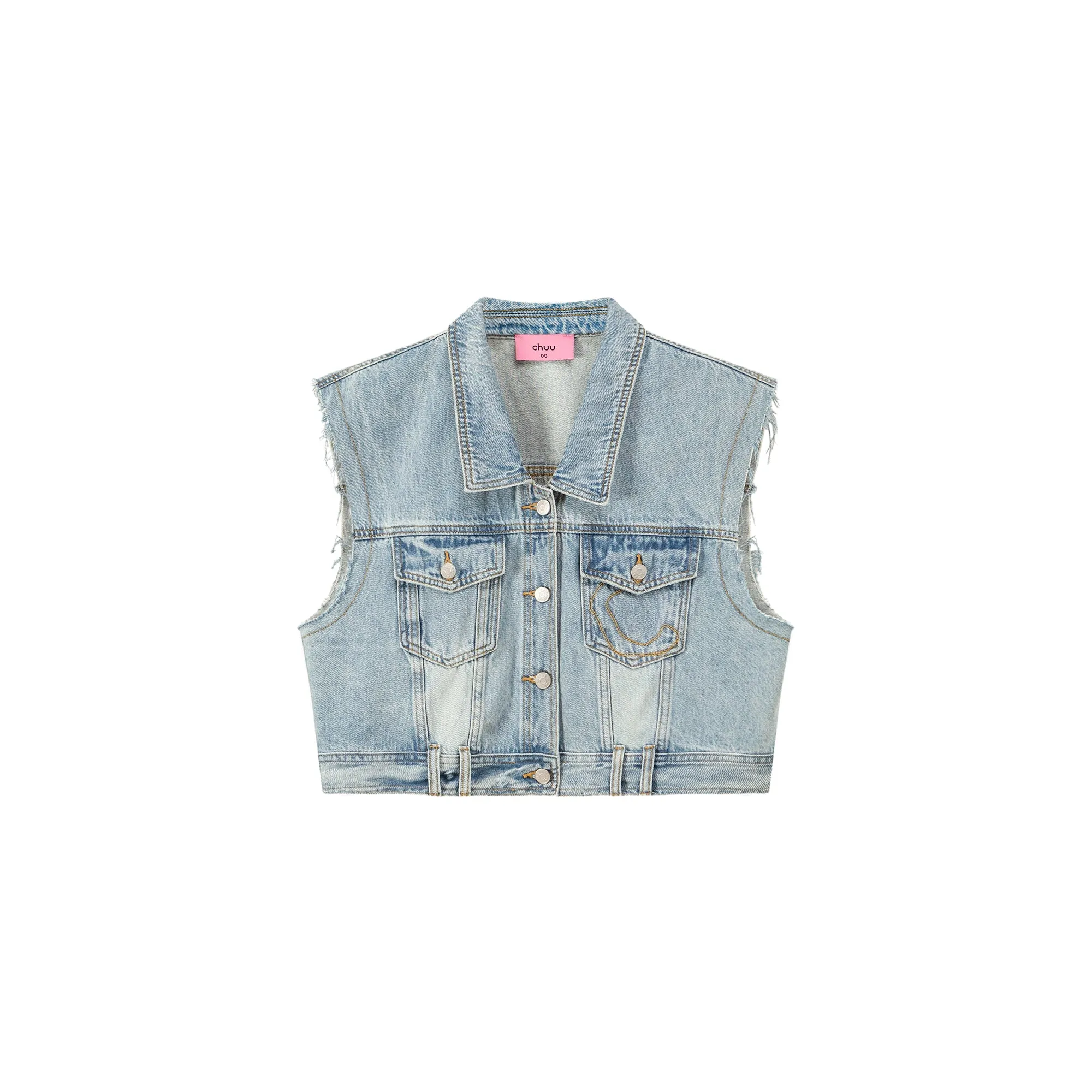 Pocket Denim Vest