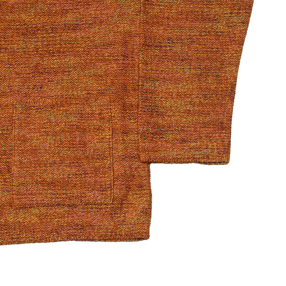 Relaxed cardigan in mixed orange "Gima" cotton