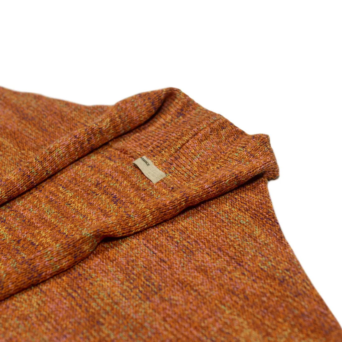 Relaxed cardigan in mixed orange "Gima" cotton