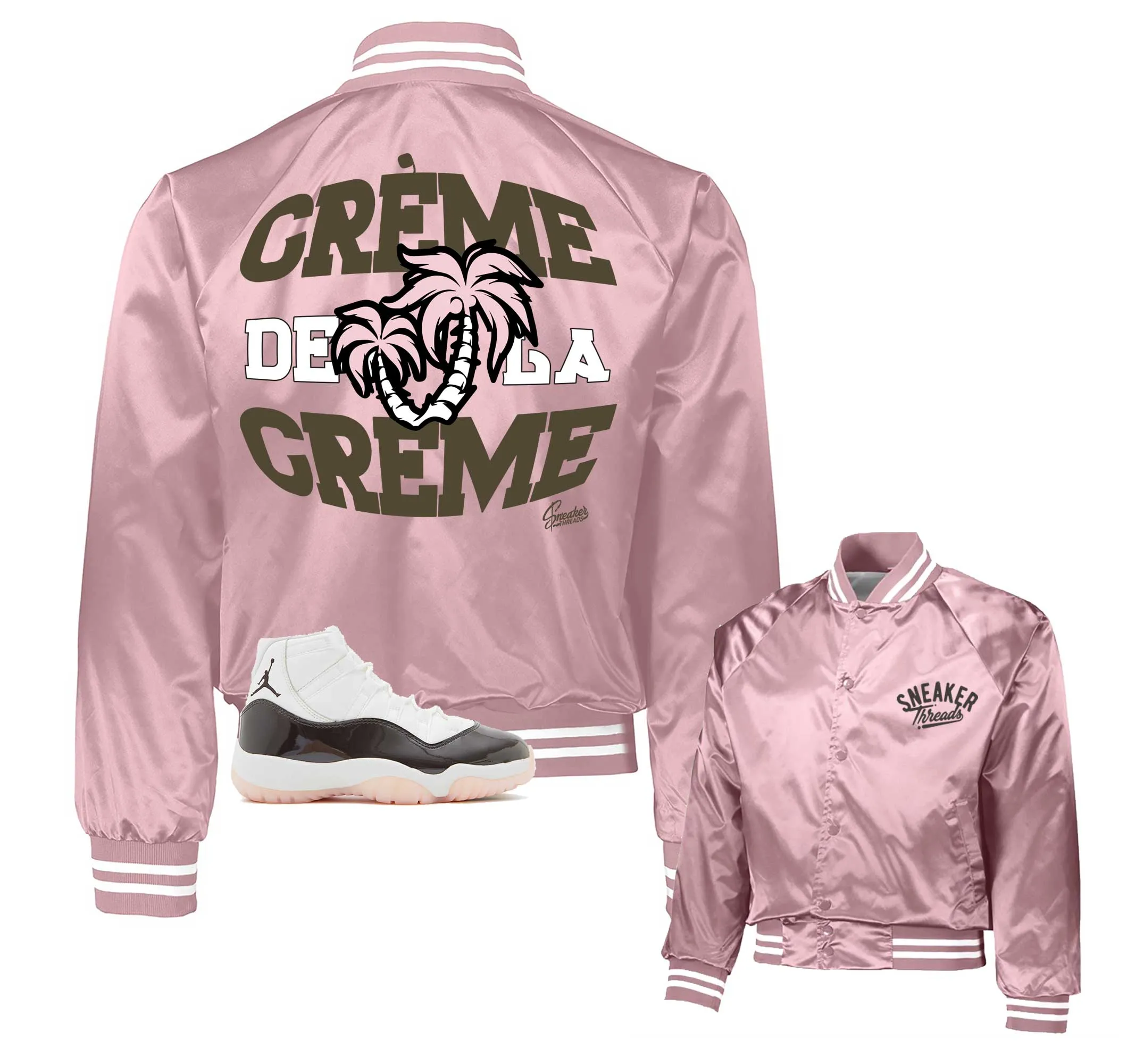 Retro 11 Neapolitan Creme Satin jacket