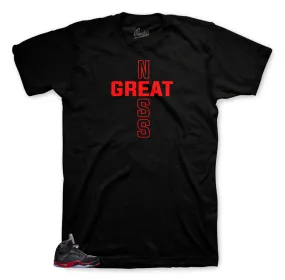 Retro 5 Satin Greatness Cross Shirt