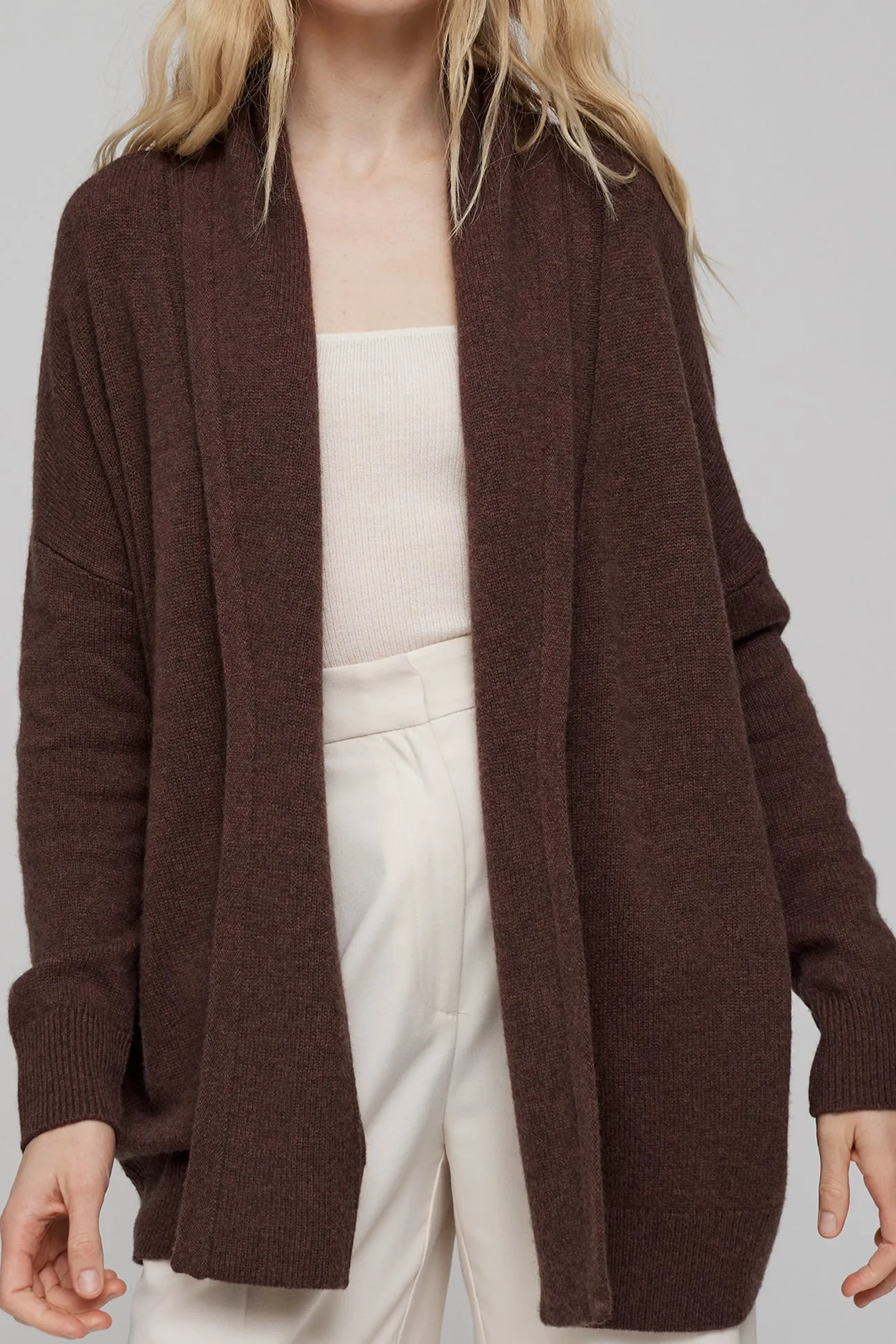 RIVER SHAWL CASHMERE CARDIGAN