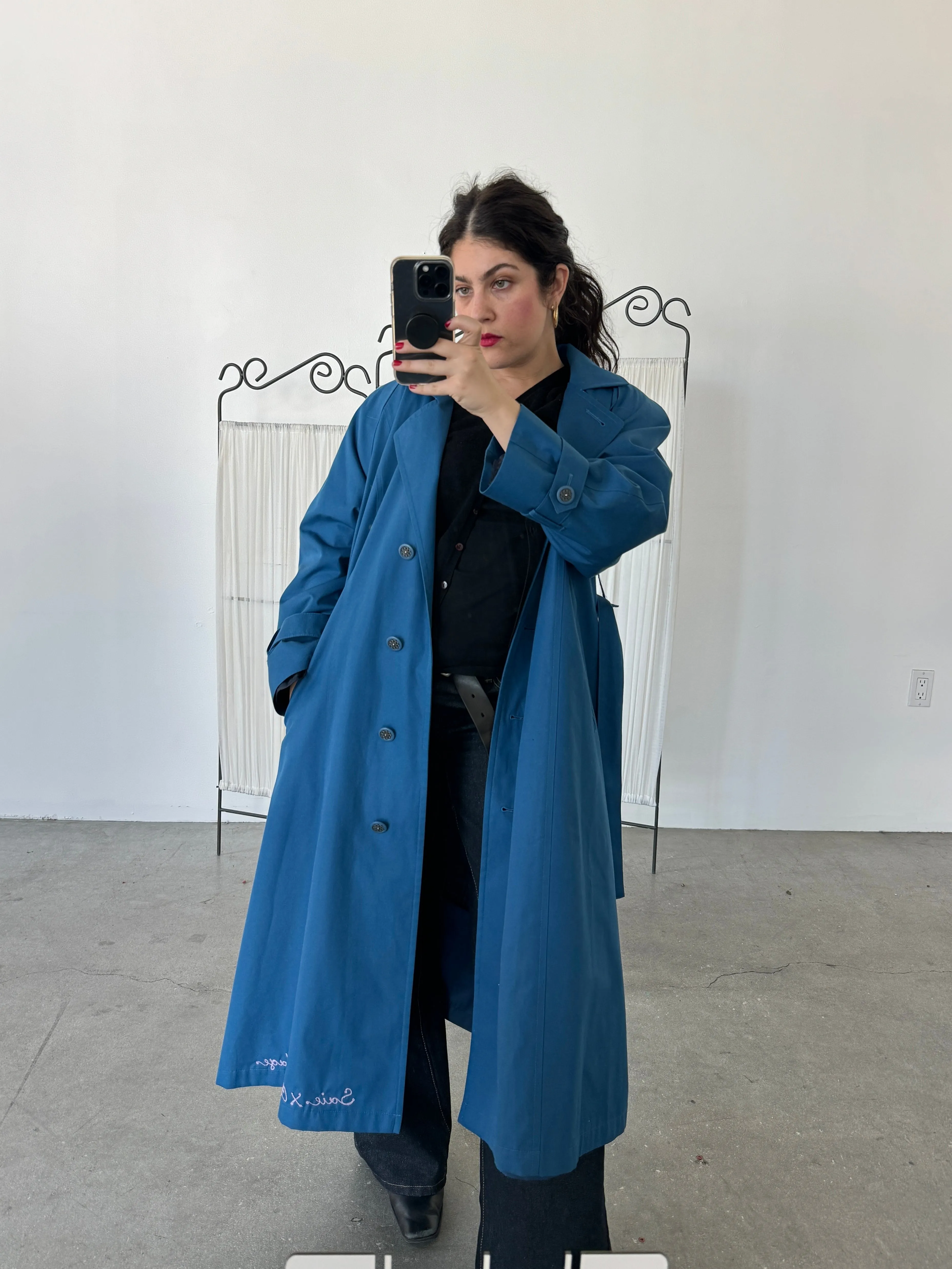 Saie Royal Blue London Fog Limited Edition Trench