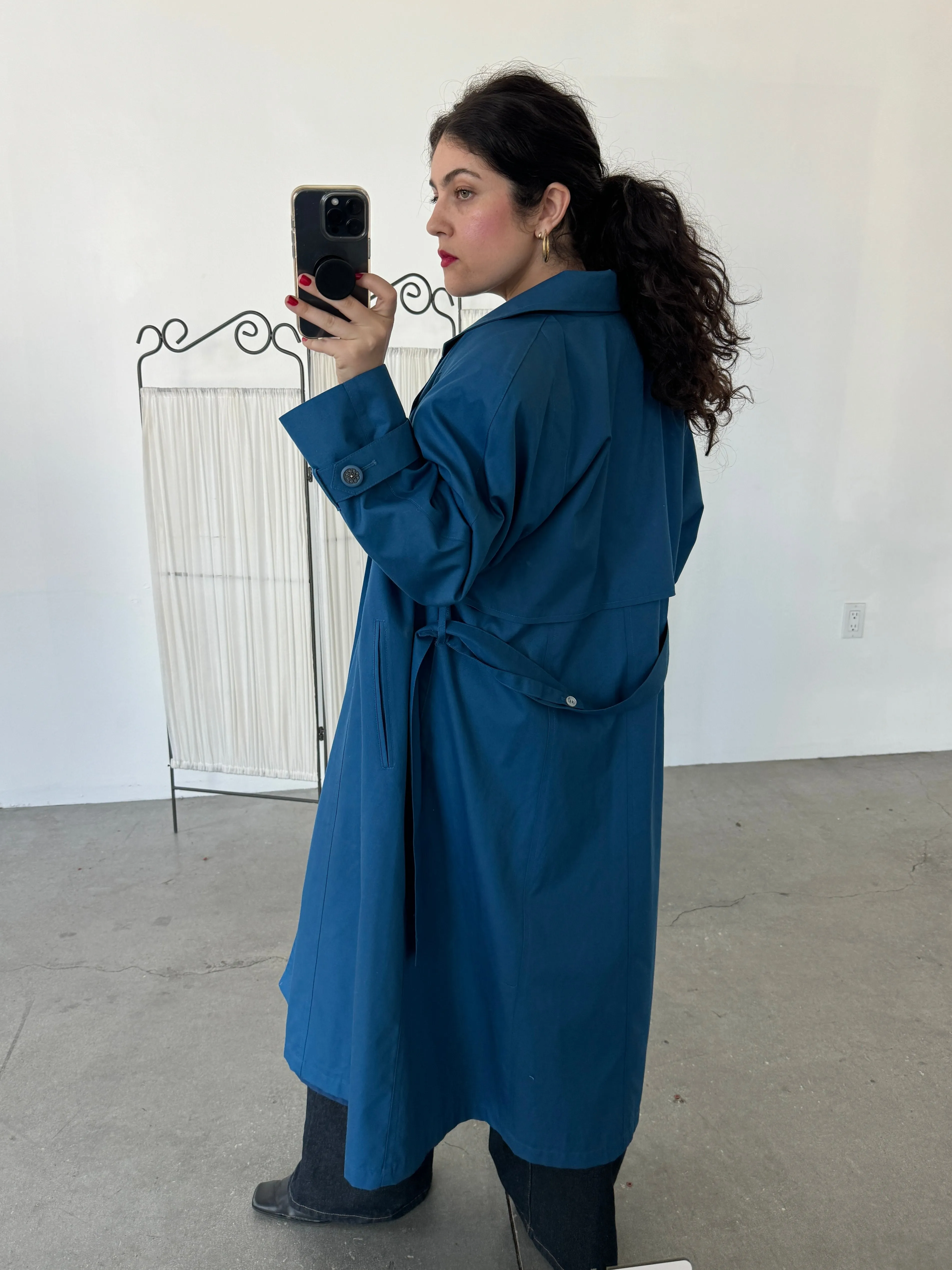 Saie Royal Blue London Fog Limited Edition Trench