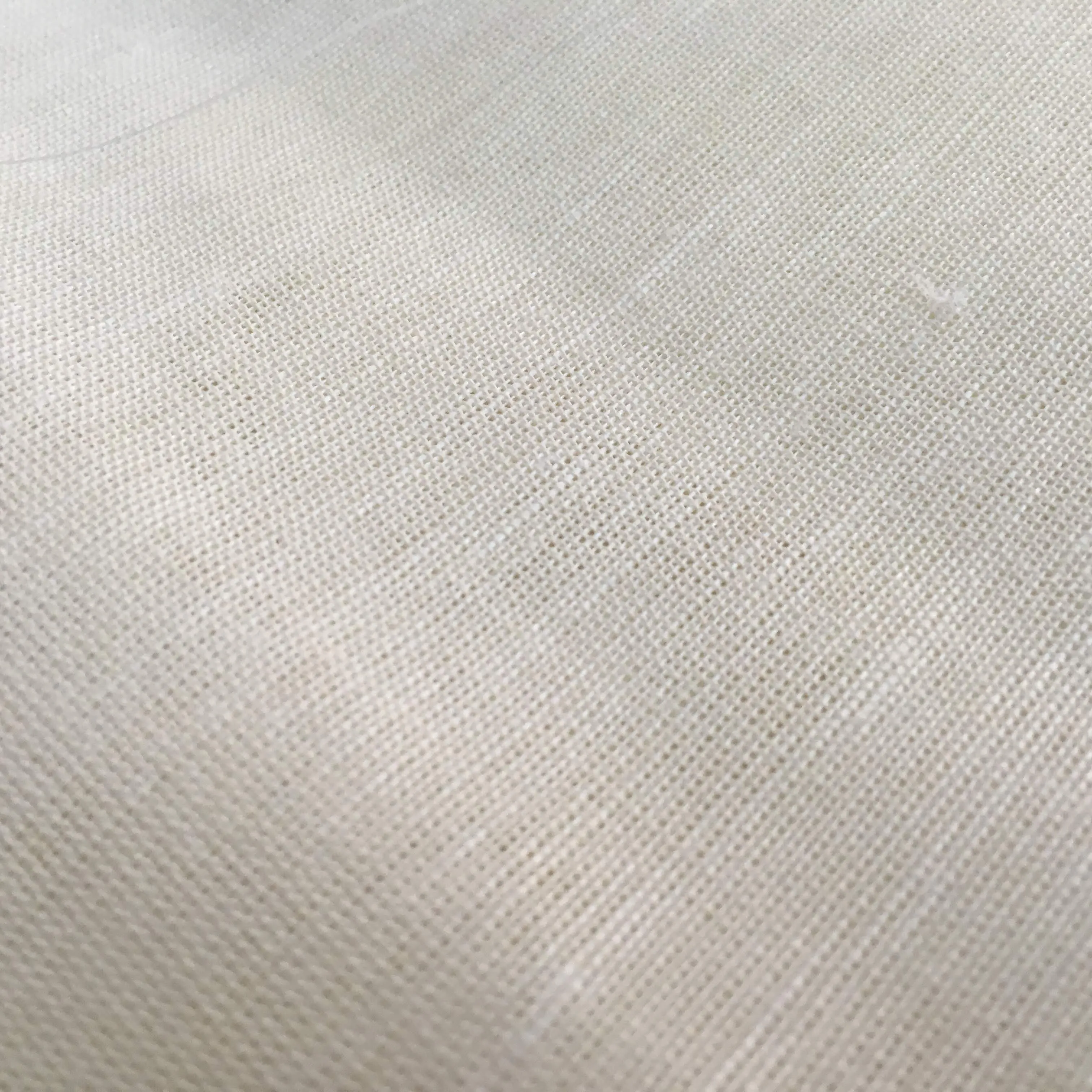 Solid Color White Linen Fabric By Yard