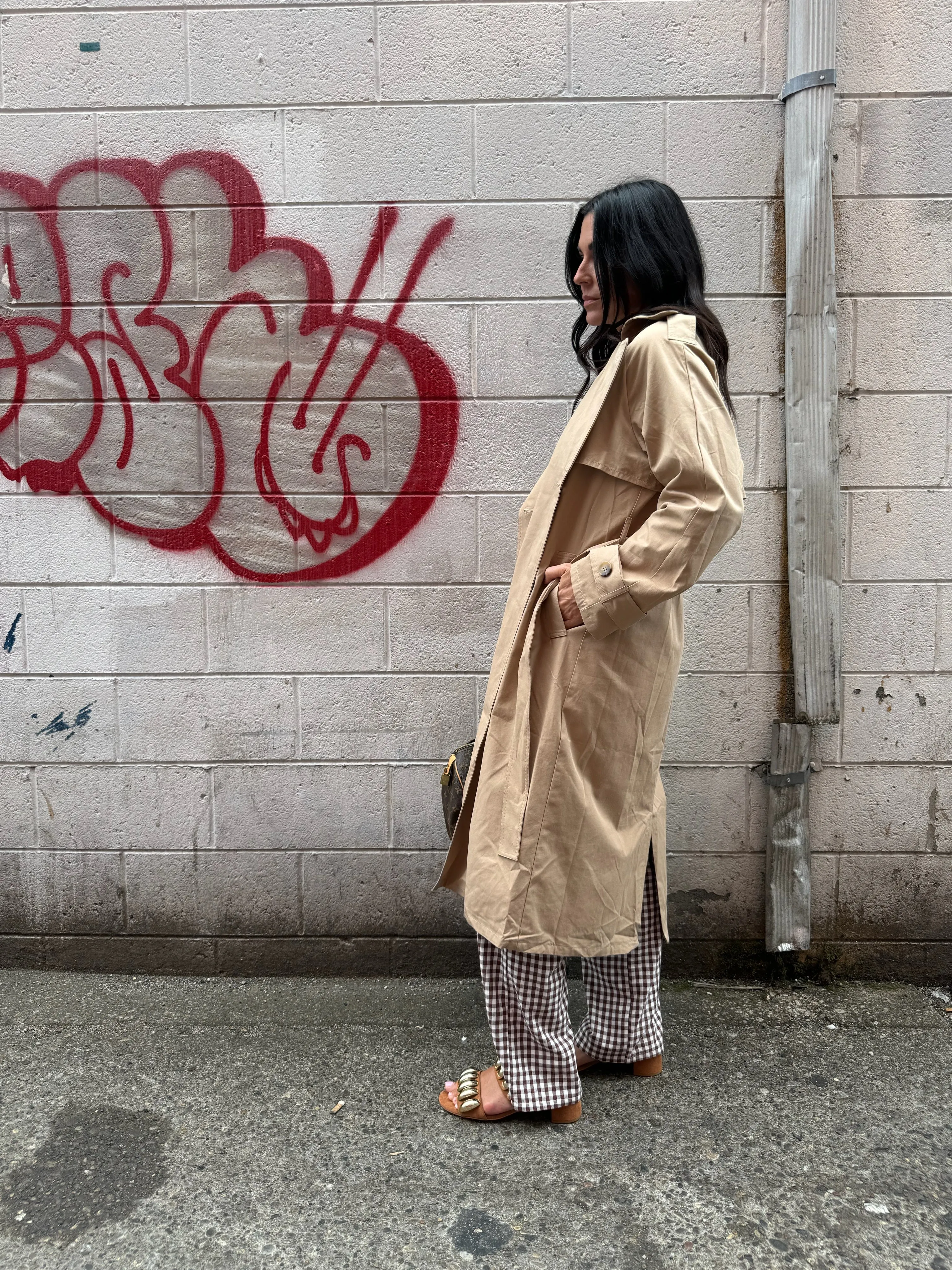 TRENCH COAT IN KHAKI