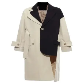 Trench New Lapel Long Sleeve Loose