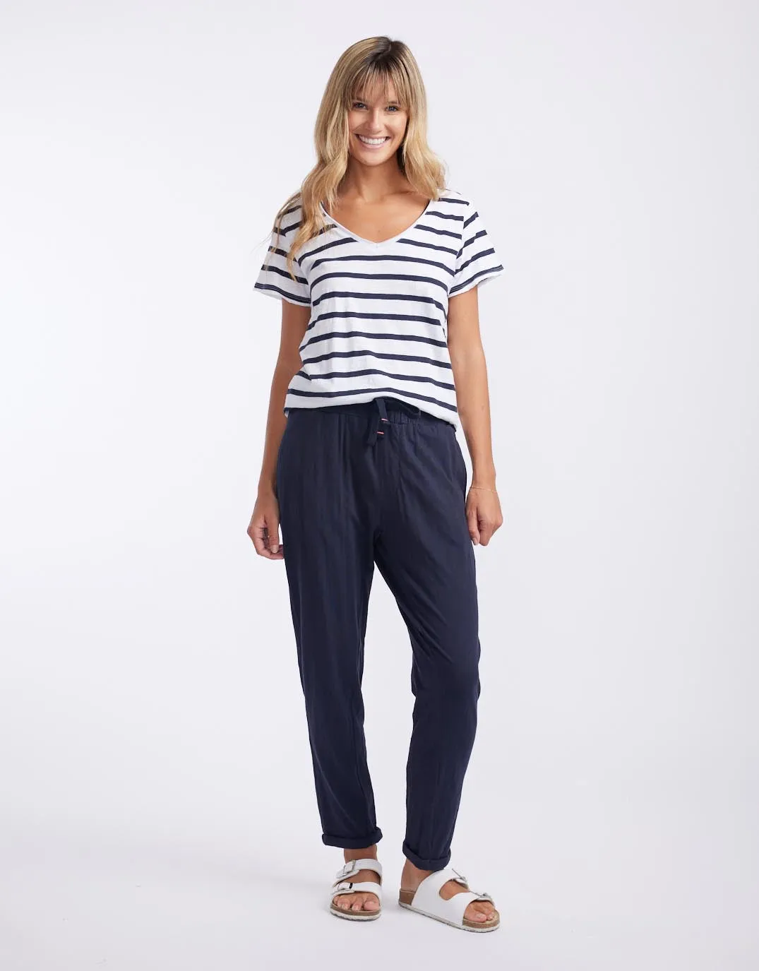 Turn Back Lightweight Lounge Pants - Navy