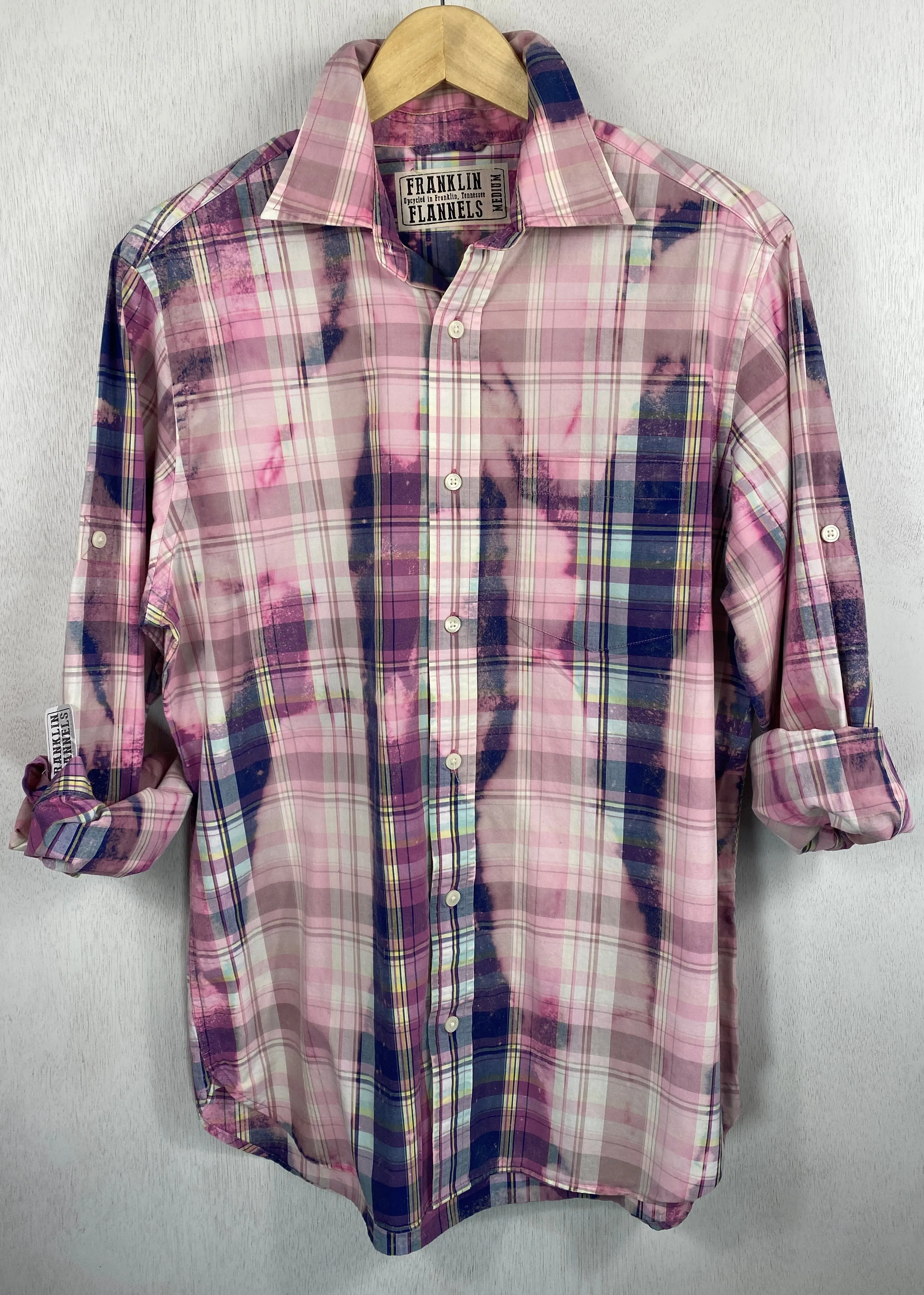 Vintage Pink, Lavender and Blue Lightweight Cotton Size Medium